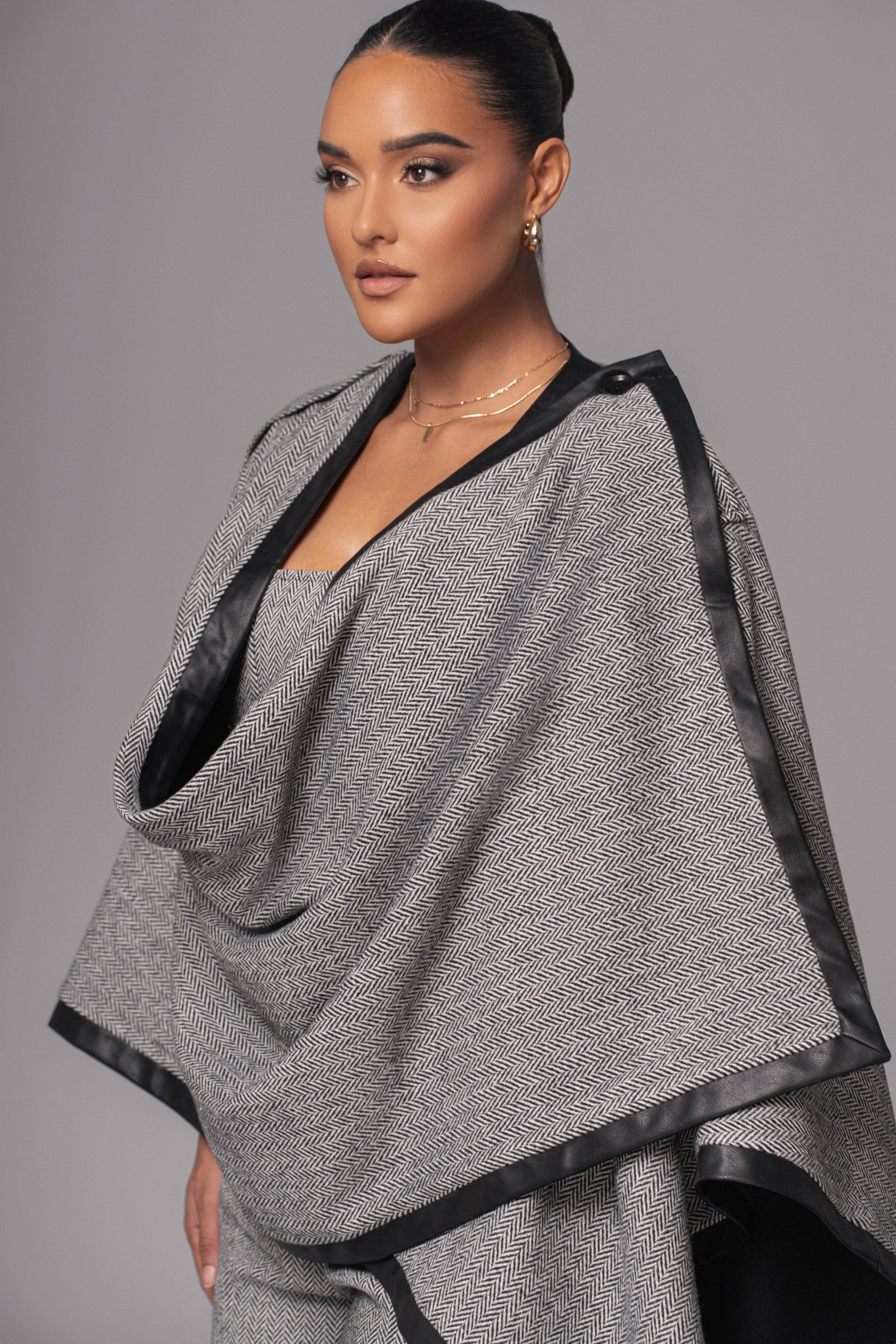 Herringbone Reversible Shawl JLUXLABEL