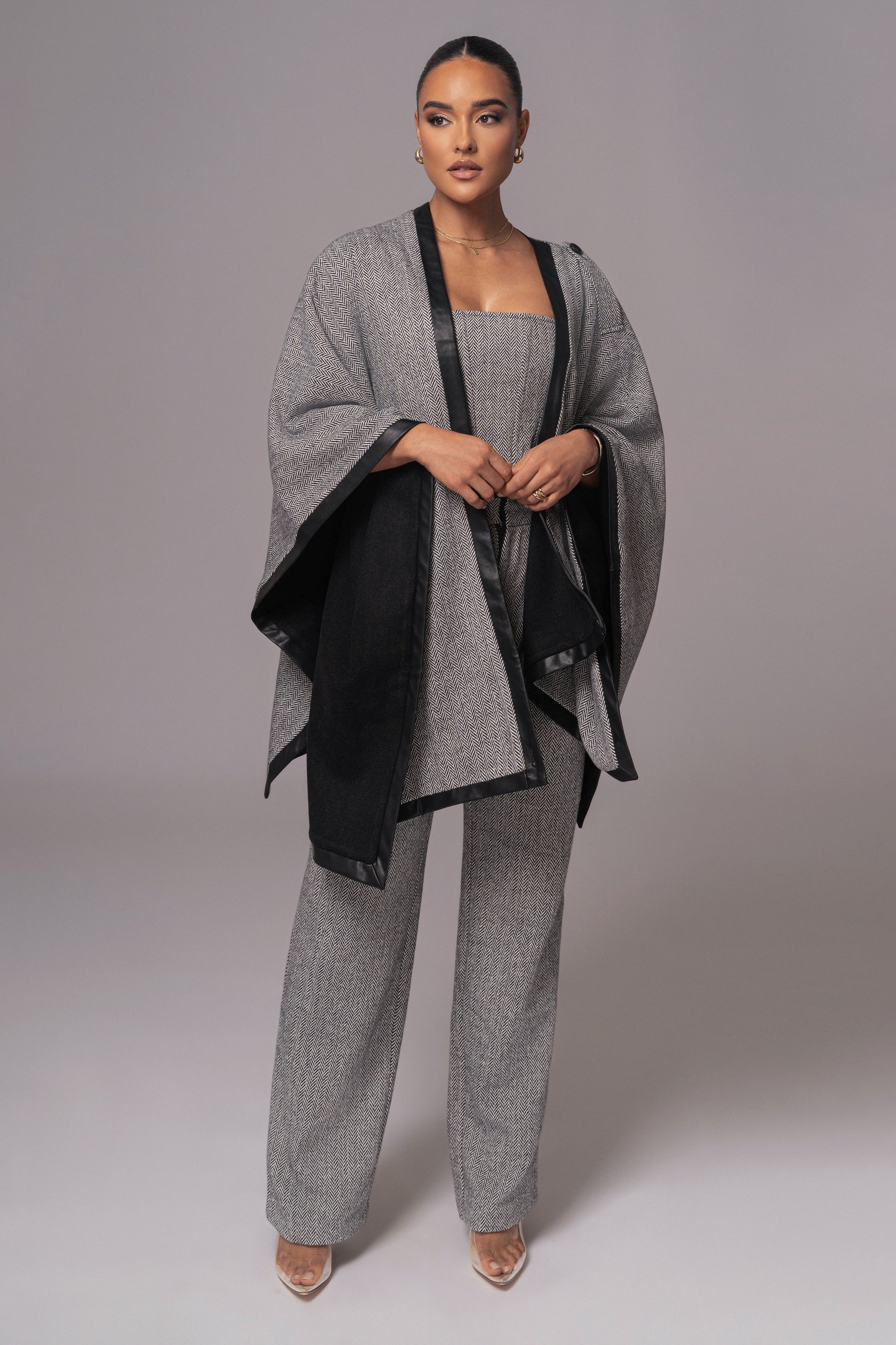Herringbone Reversible Shawl JLUXLABEL
