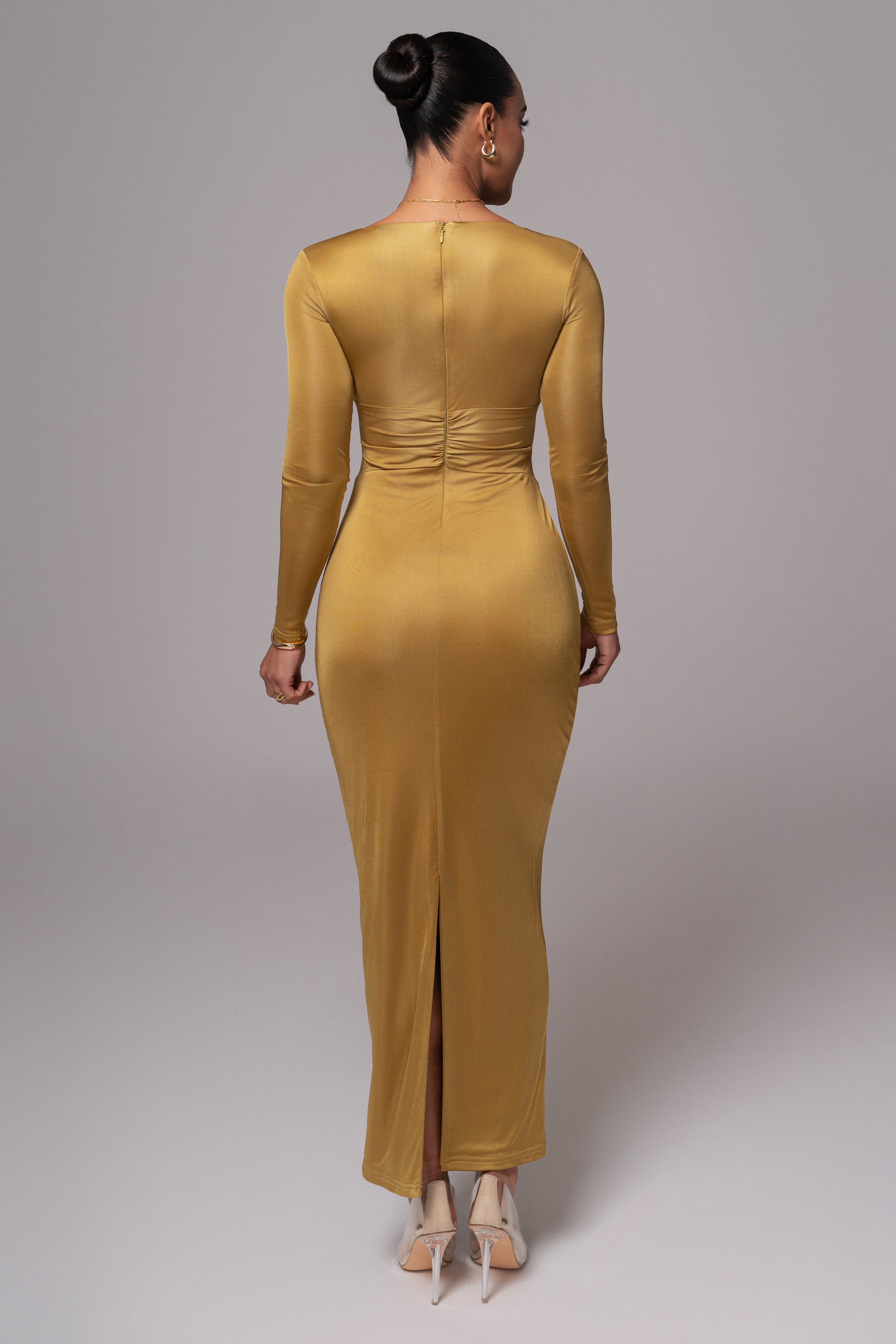 Lime Soiree Cutout Maxi Dress JLUXLABEL