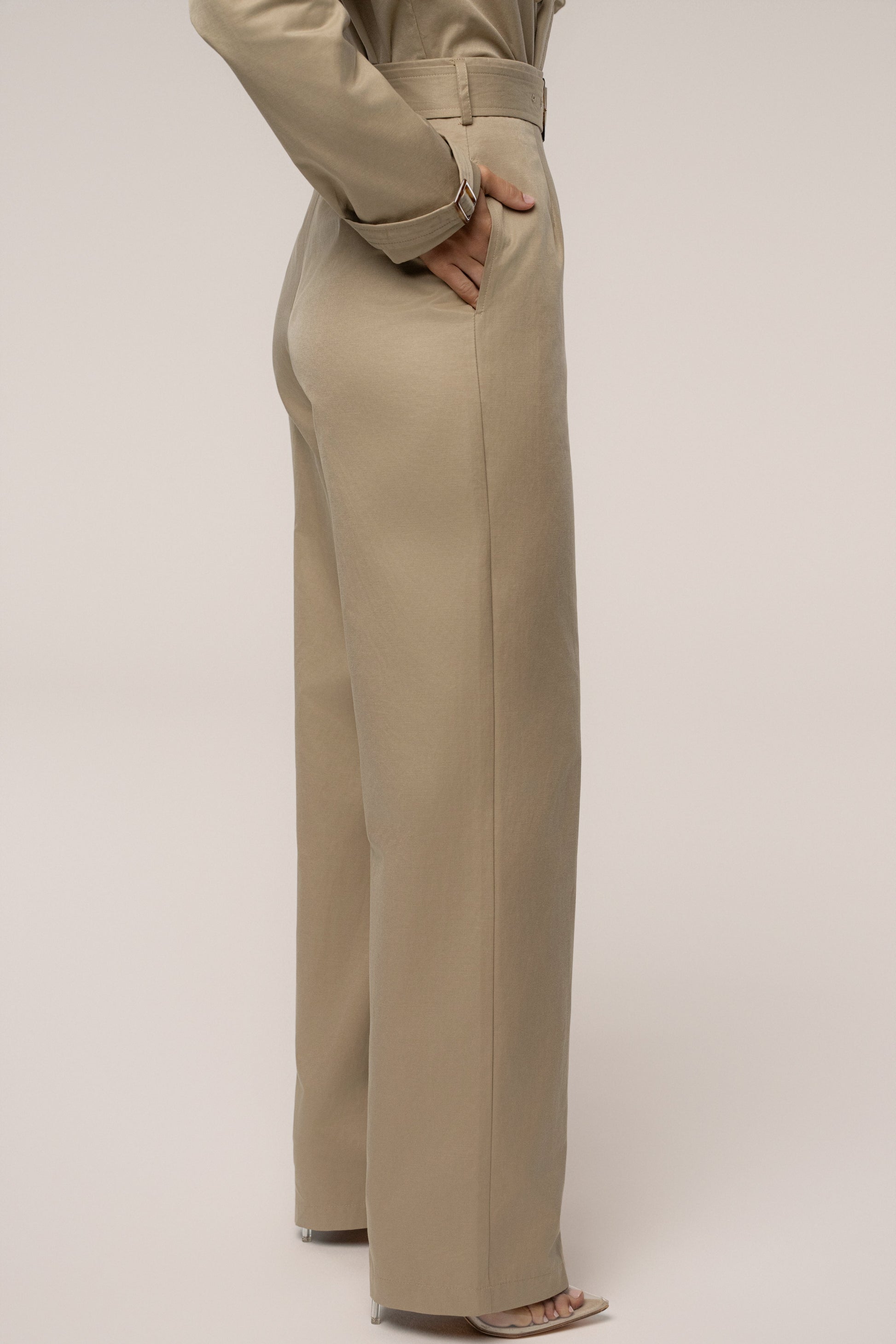 KhaKi Uncharted Belted Trouser NEWFASHIONEDGE