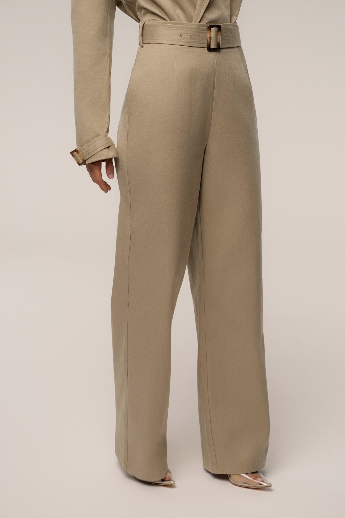 KhaKi Uncharted Belted Trouser NEWFASHIONEDGE