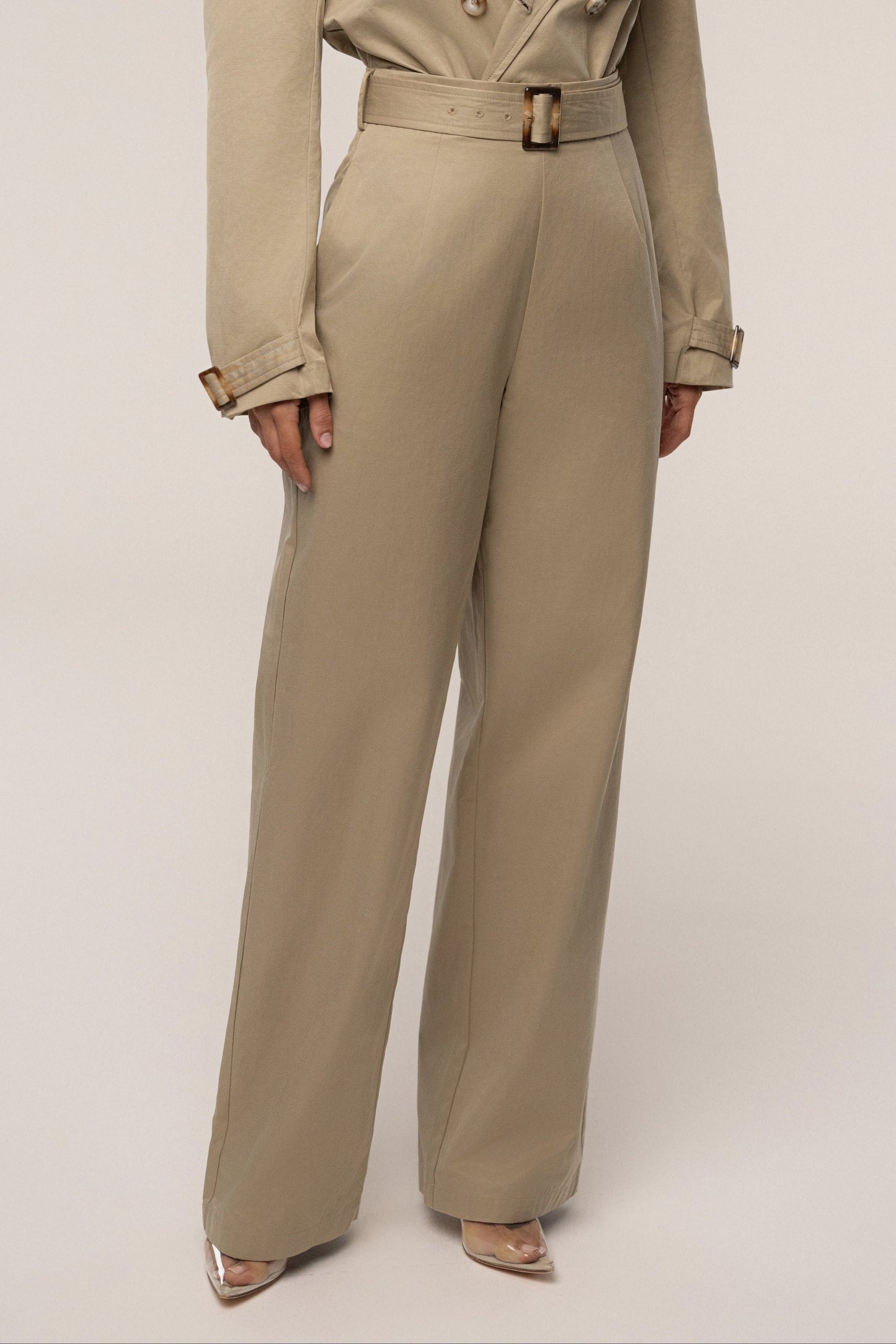 KhaKi Uncharted Belted Trouser NEWFASHIONEDGE