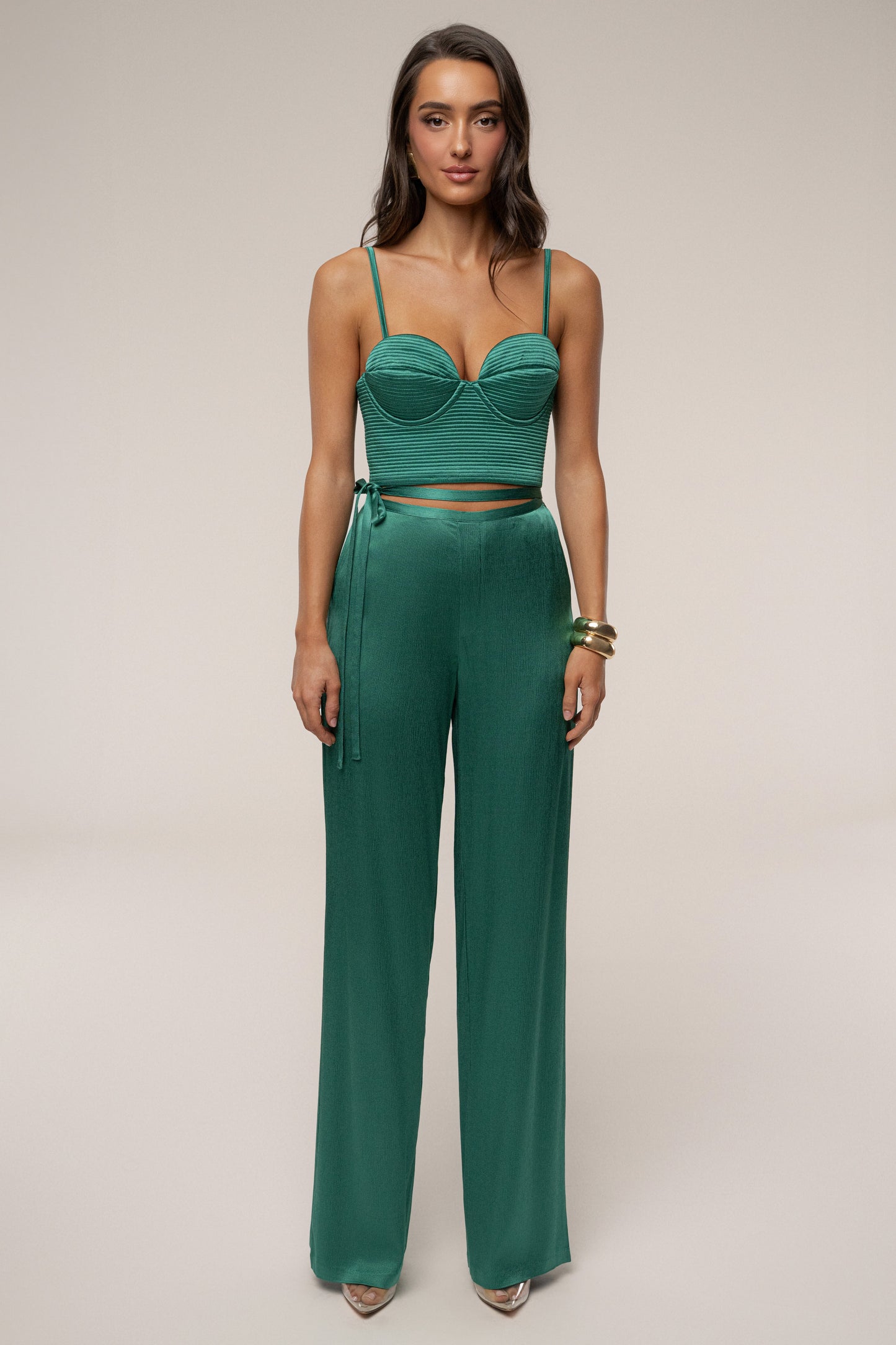 Emerald Thalia Textured Bustier JLUXLABEL