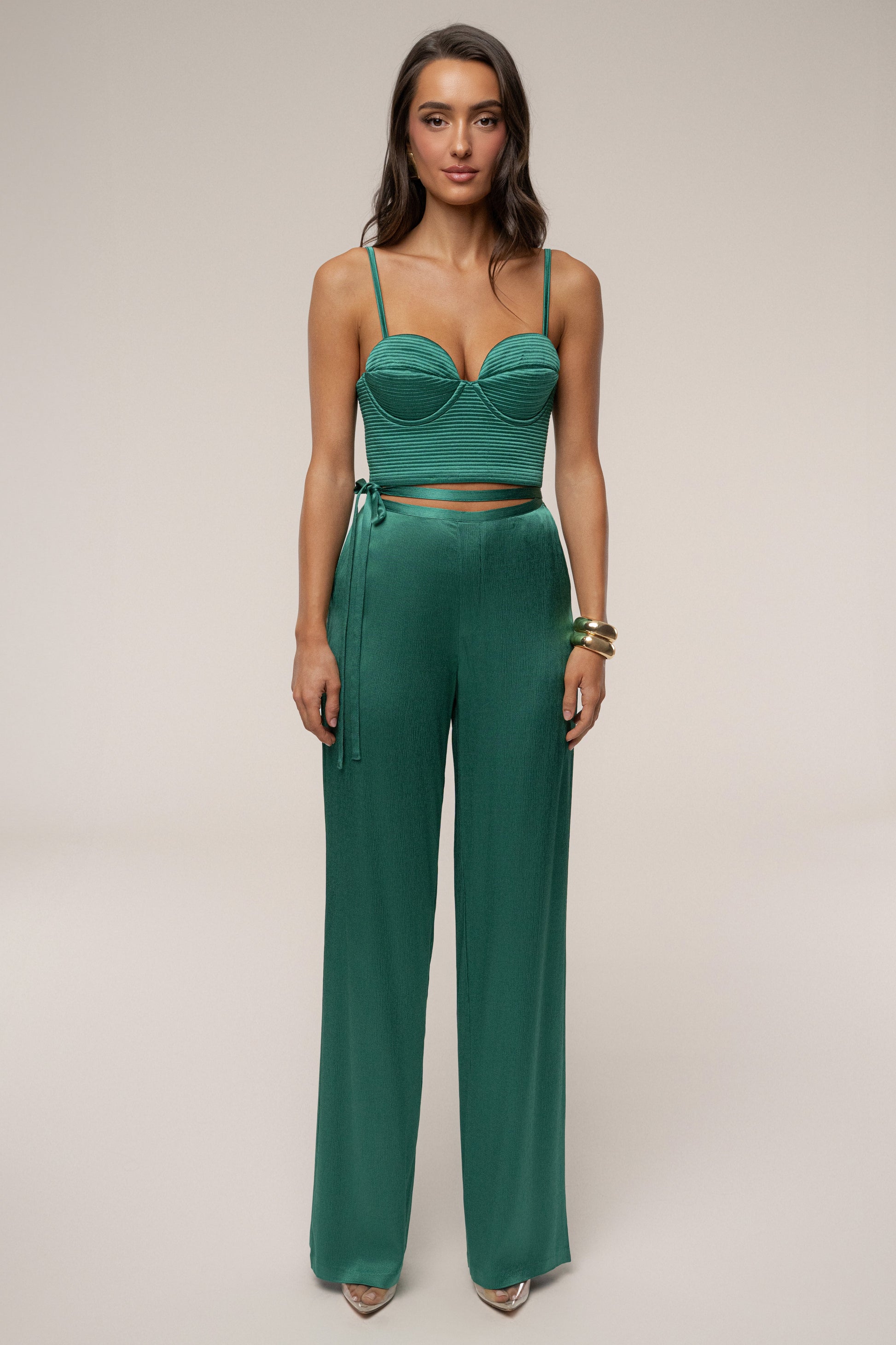 Emerald Thalia Textured Bustier JLUXLABEL