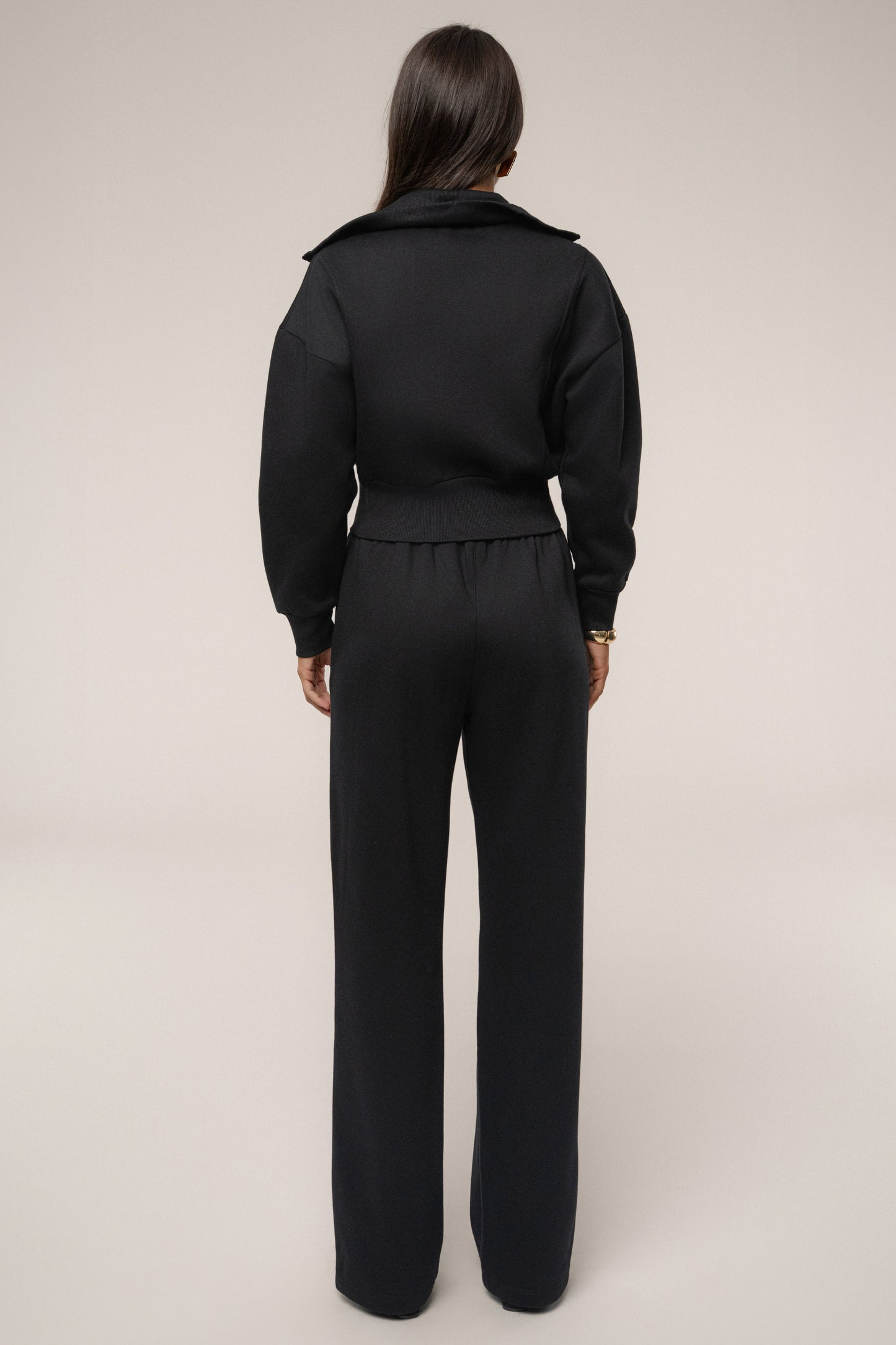 Black JLUXLABEL Logo Fleece Pants JLUXLABEL