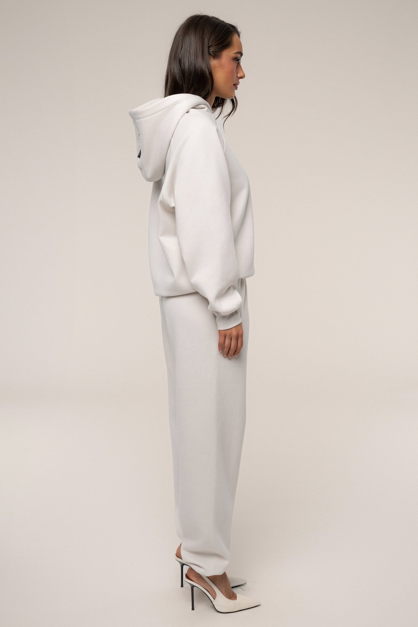 Bone JLUXLABEL Logo Pullover Hoodie JLUXLABEL