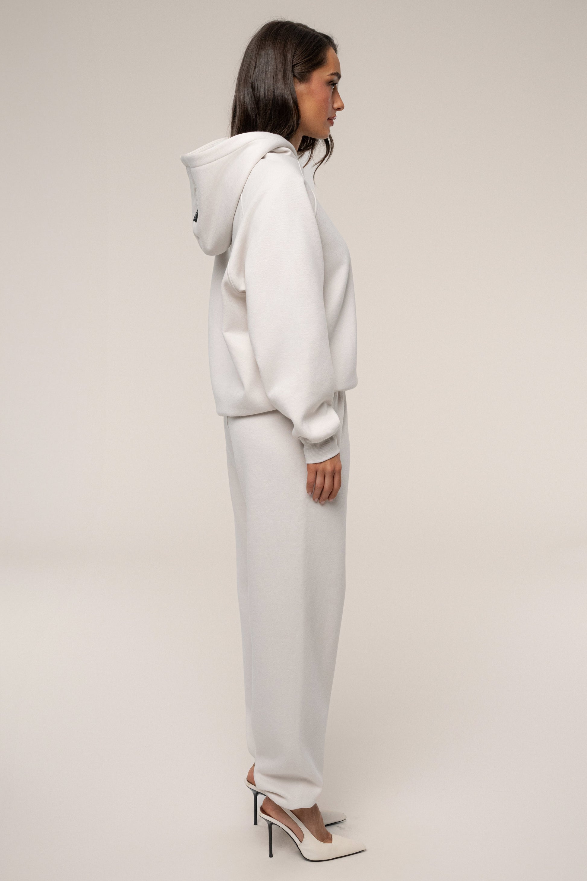 Bone JLUXLABEL Logo Pullover Hoodie JLUXLABEL