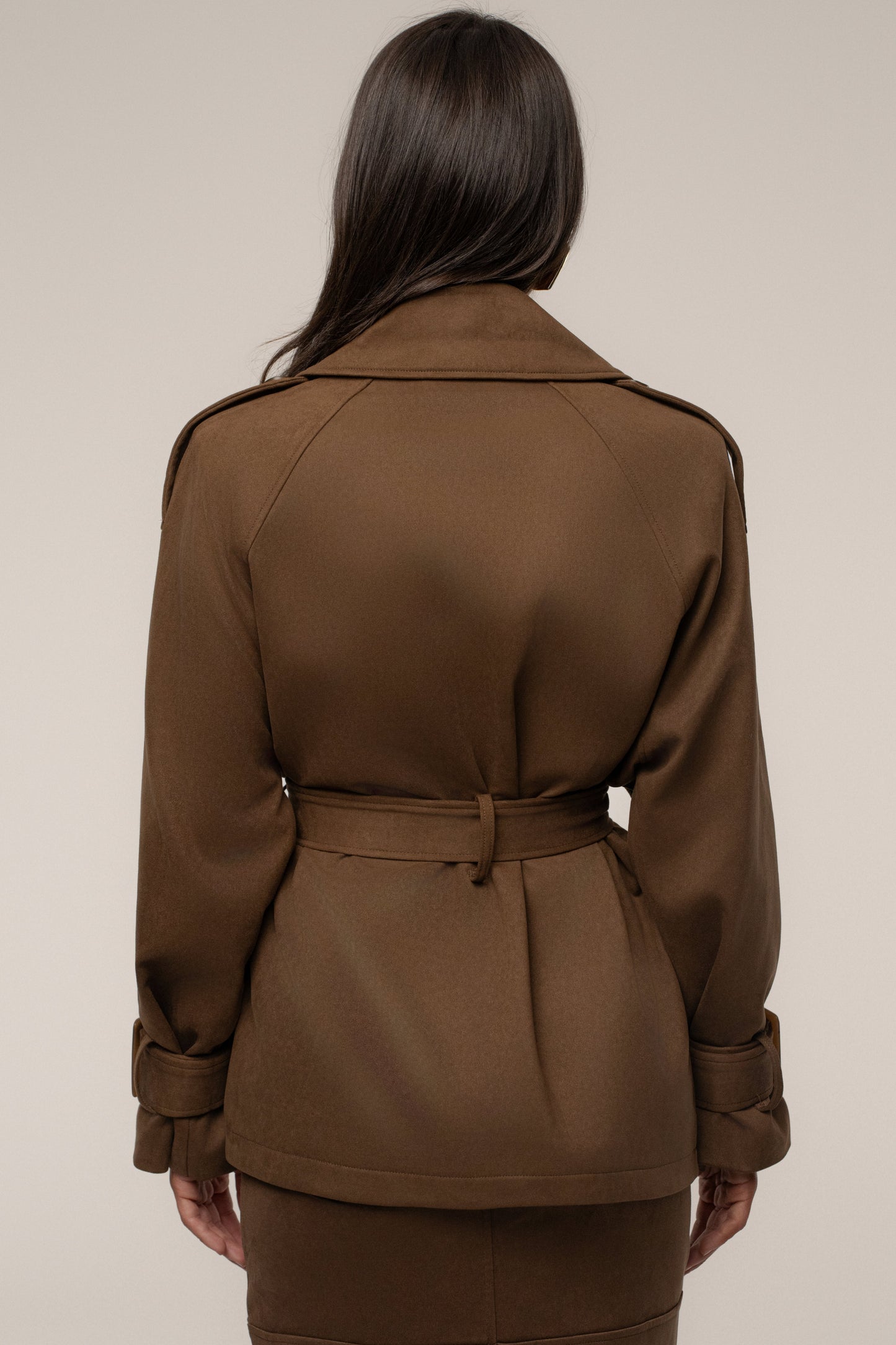Chocolate Nightfall Suede Jacket JLUXLABEL