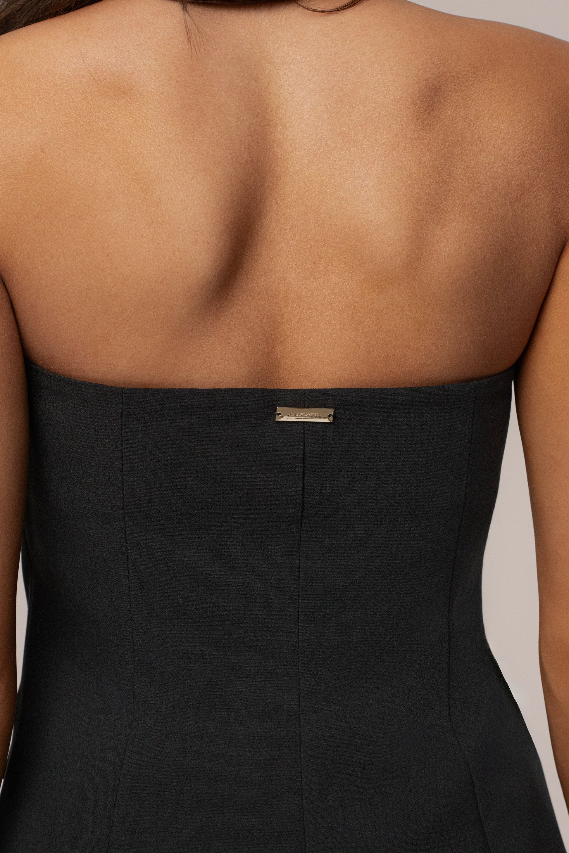 Black Button Front Vest JLUXLABEL