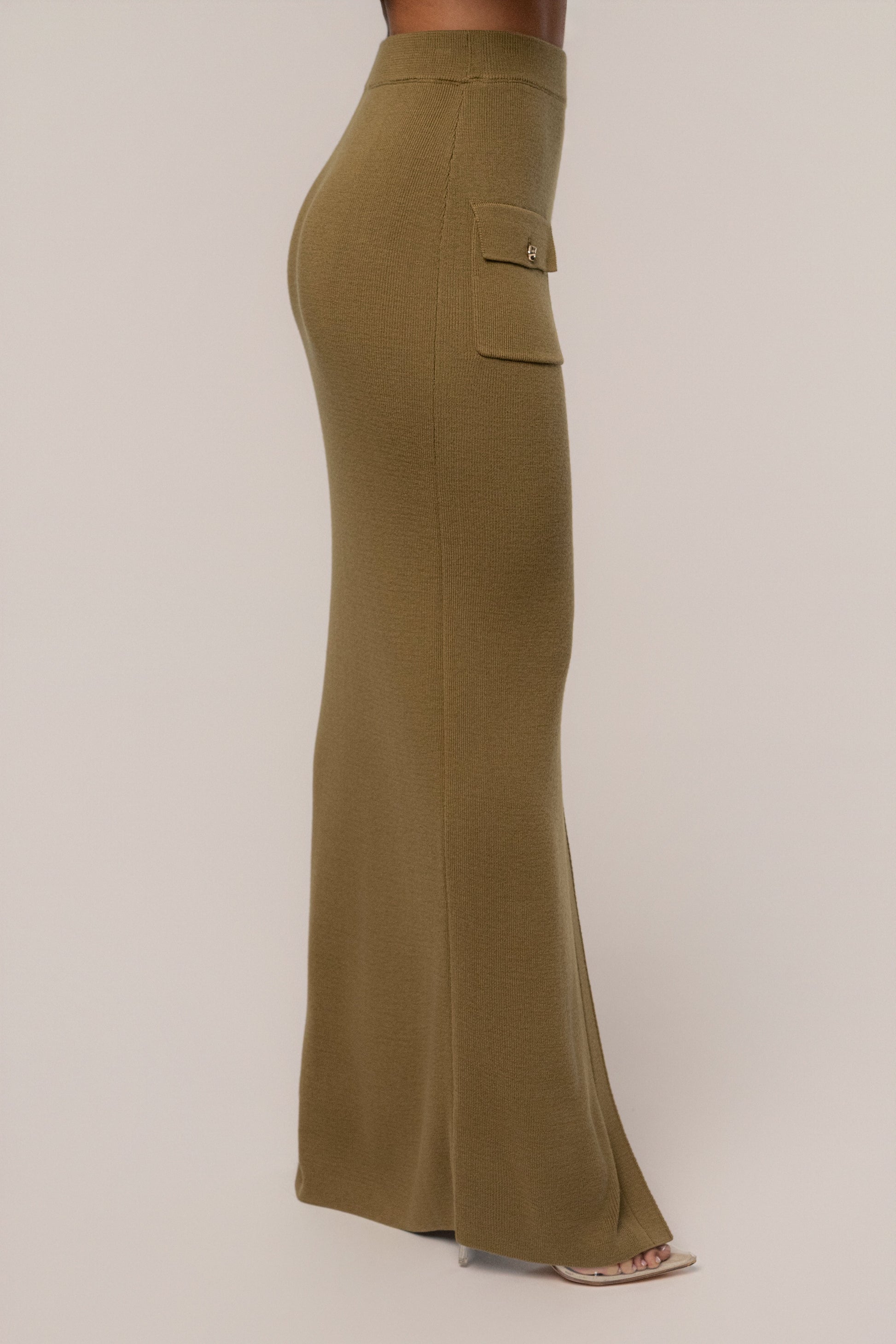 Olive Fall Bliss Maxi Skirt JLUXLABEL