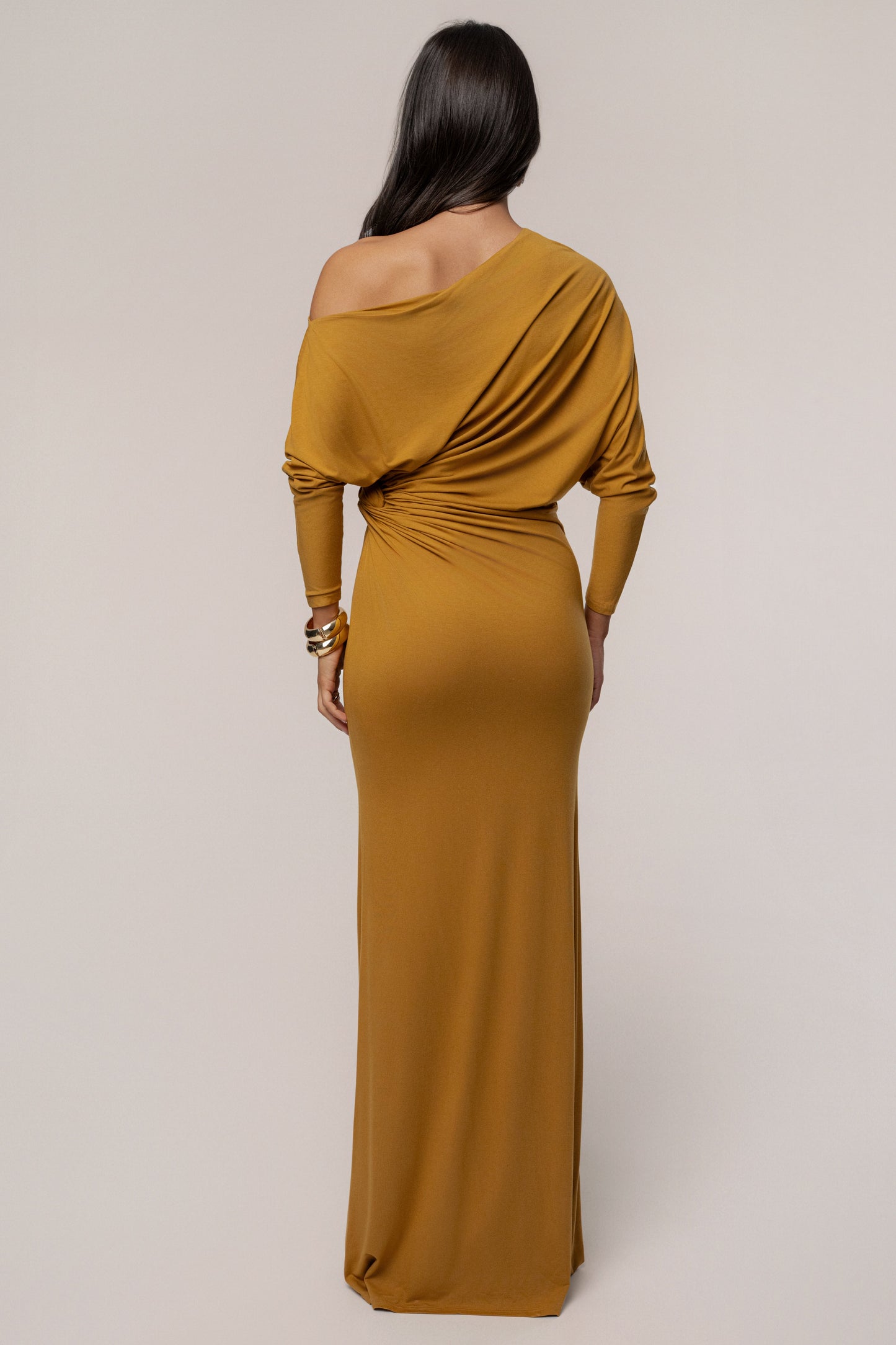 Mustard Eternal Obsession Maxi Dress JLUXLABEL