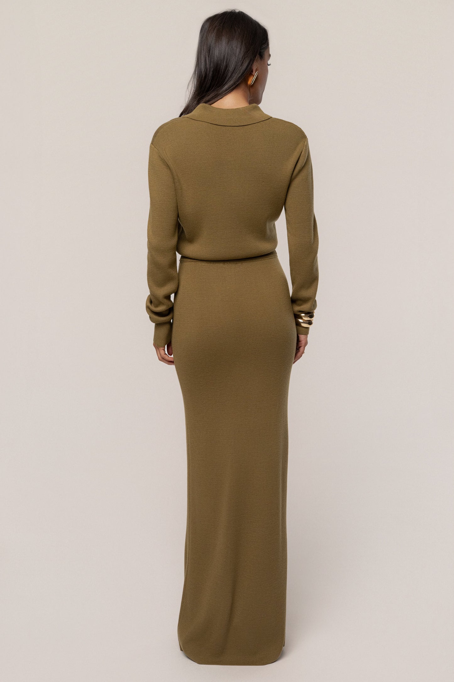 Olive Fall Bliss Maxi Skirt JLUXLABEL