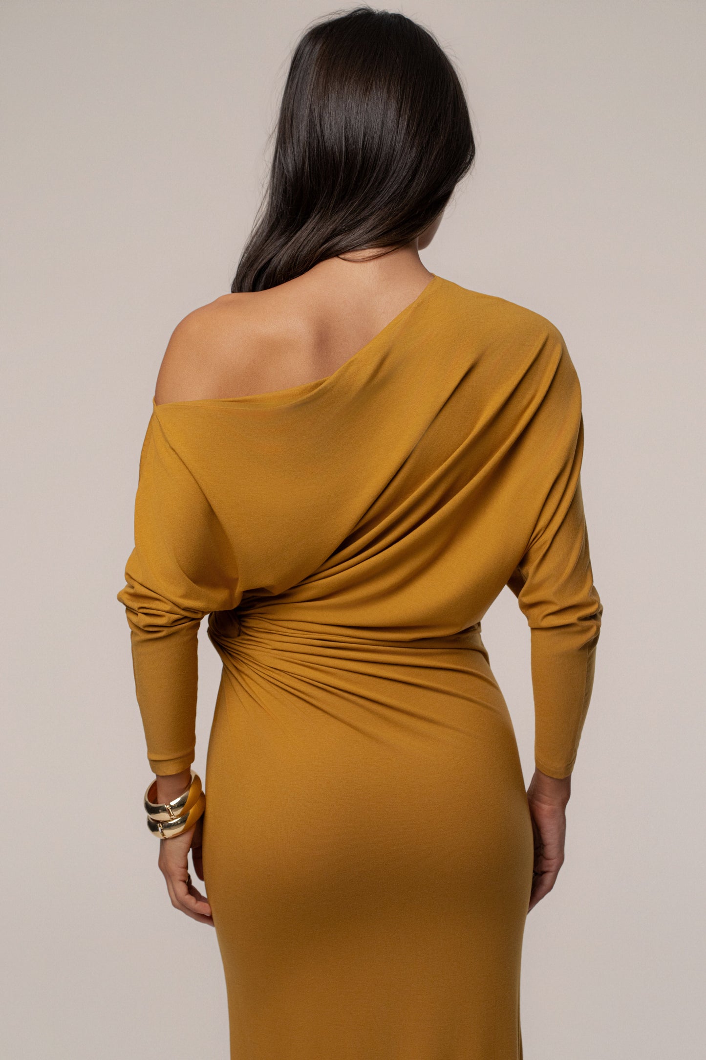 Mustard Eternal Obsession Maxi Dress JLUXLABEL