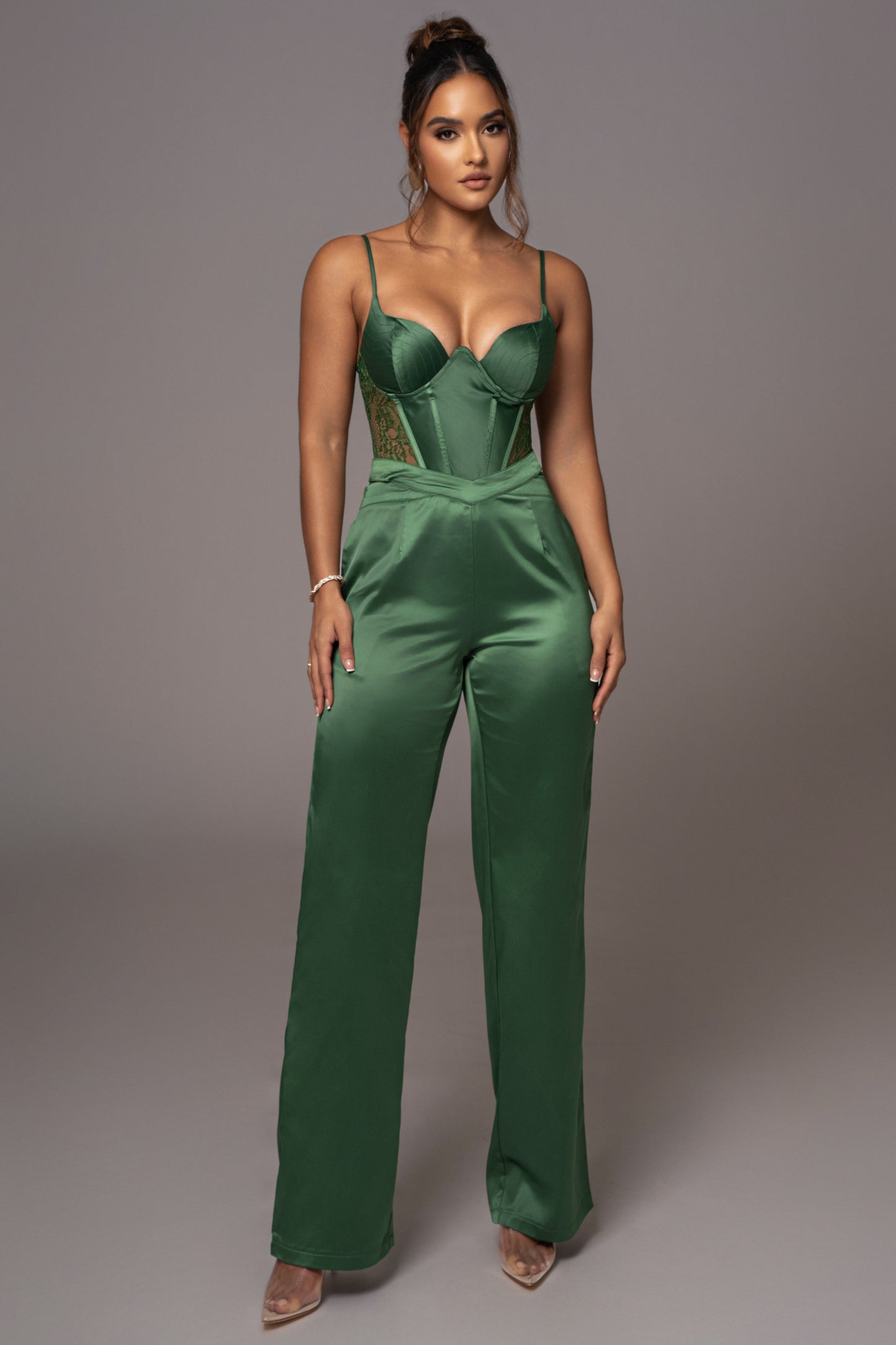 Green Incomparable Lace Bodysuit JLUXLABEL
