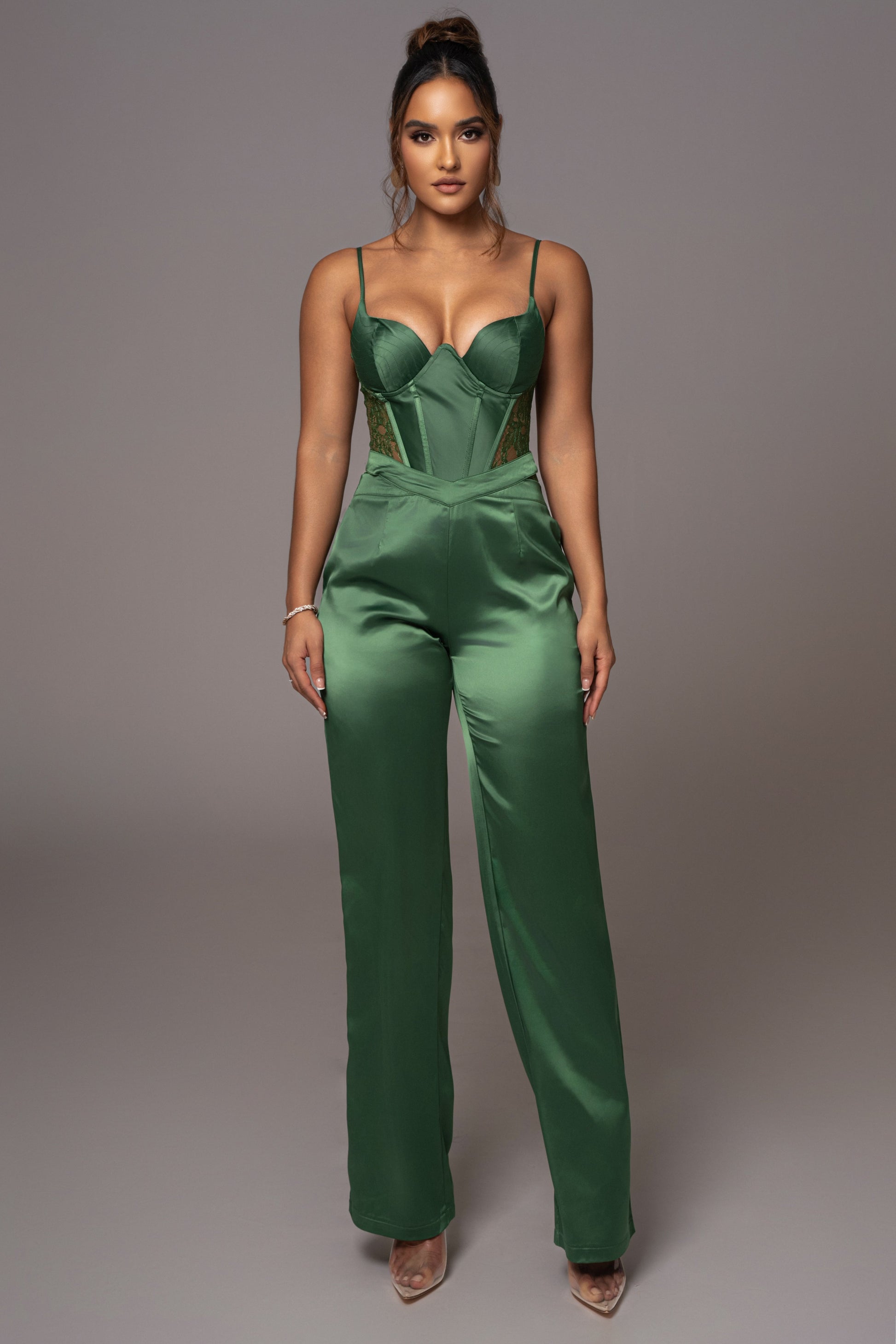 Green Incomparable Lace Bodysuit JLUXLABEL