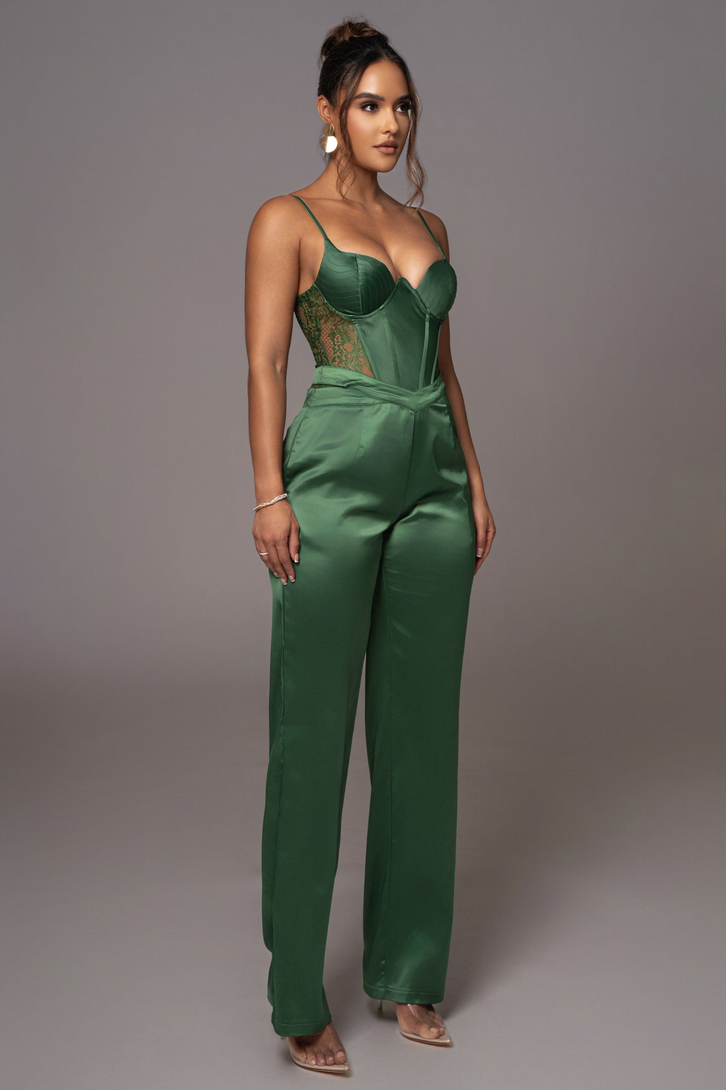 Green Incomparable Lace Bodysuit JLUXLABEL