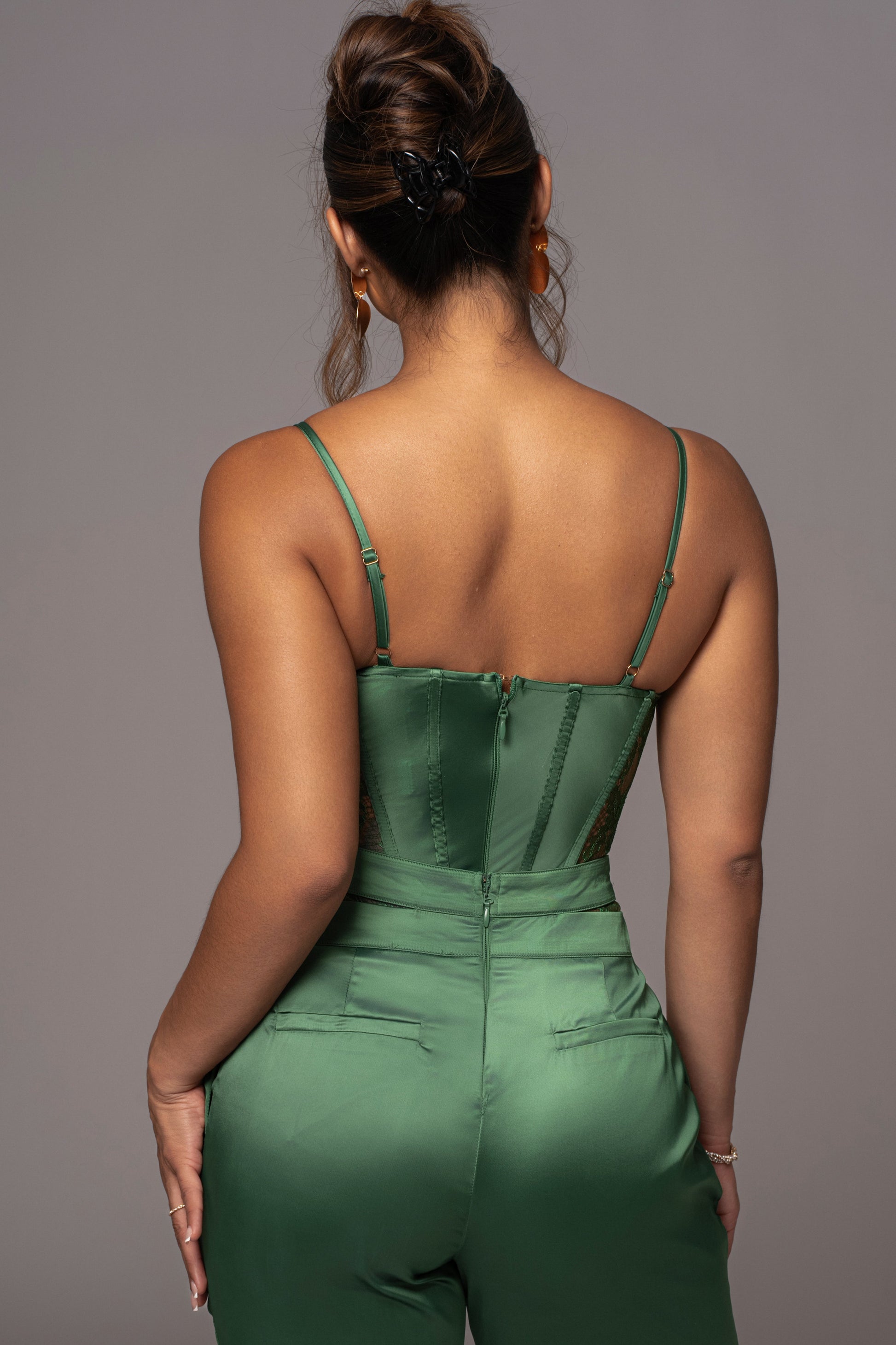 Green Incomparable Lace Bodysuit JLUXLABEL