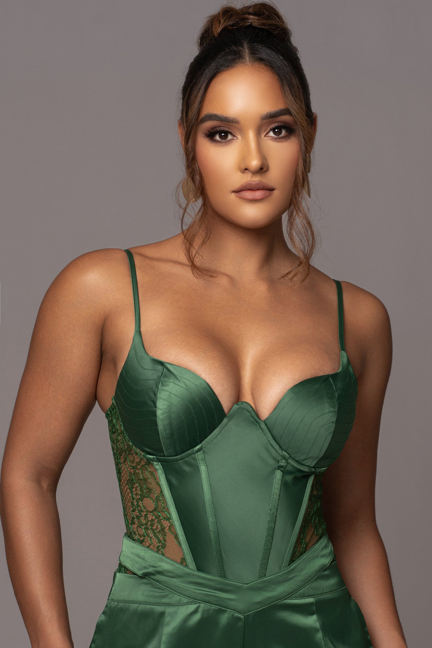 Green Incomparable Lace Bodysuit JLUXLABEL