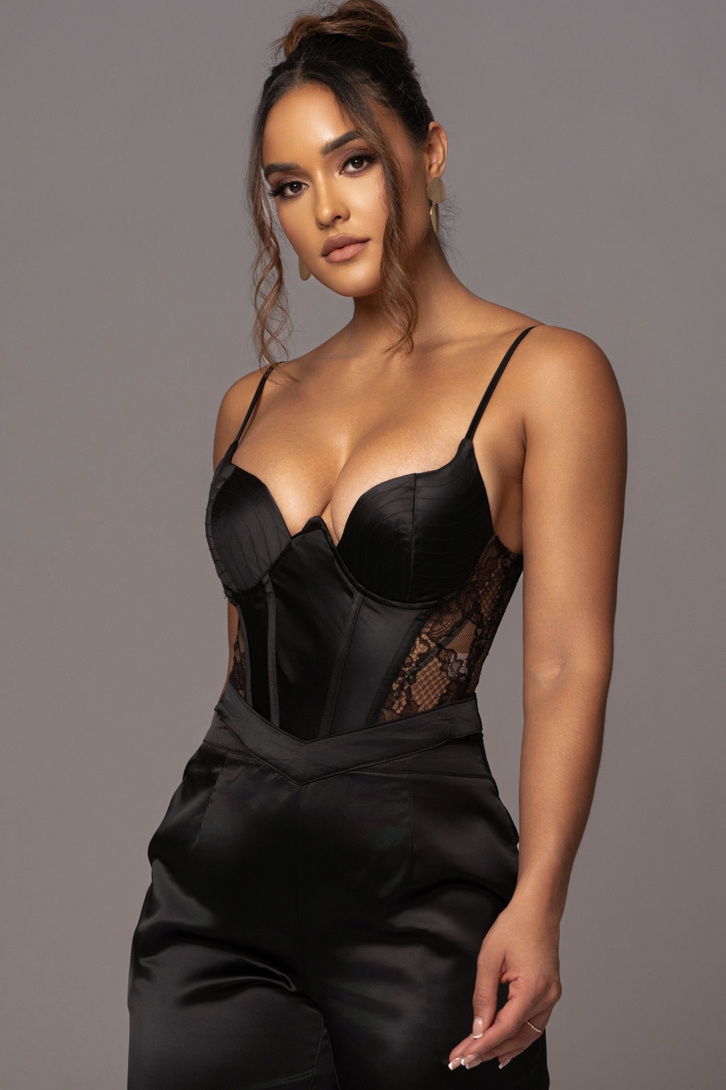 Black Incomparable Lace Bodysuit JLUXLABEL