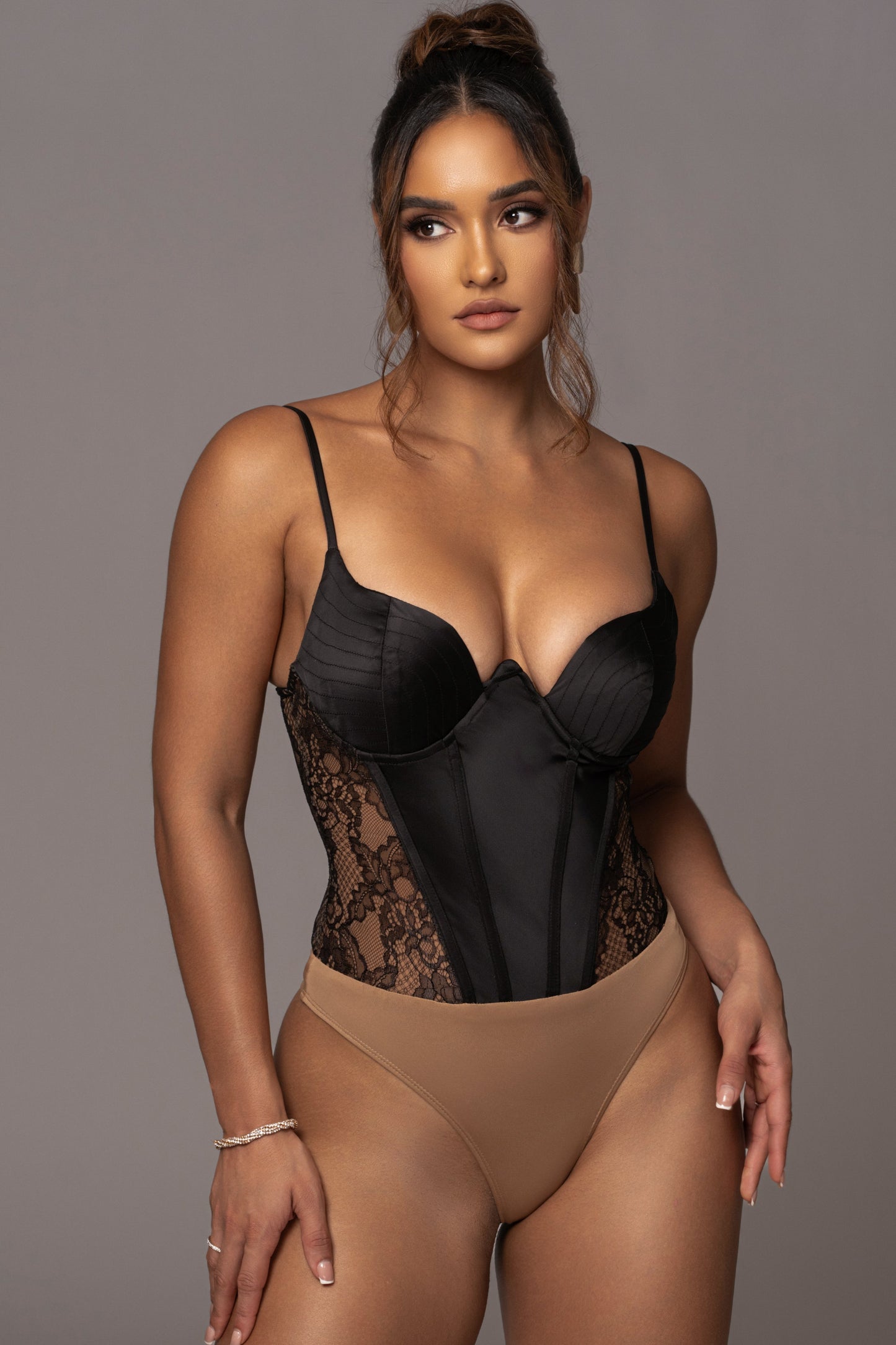 Black Incomparable Lace Bodysuit JLUXLABEL