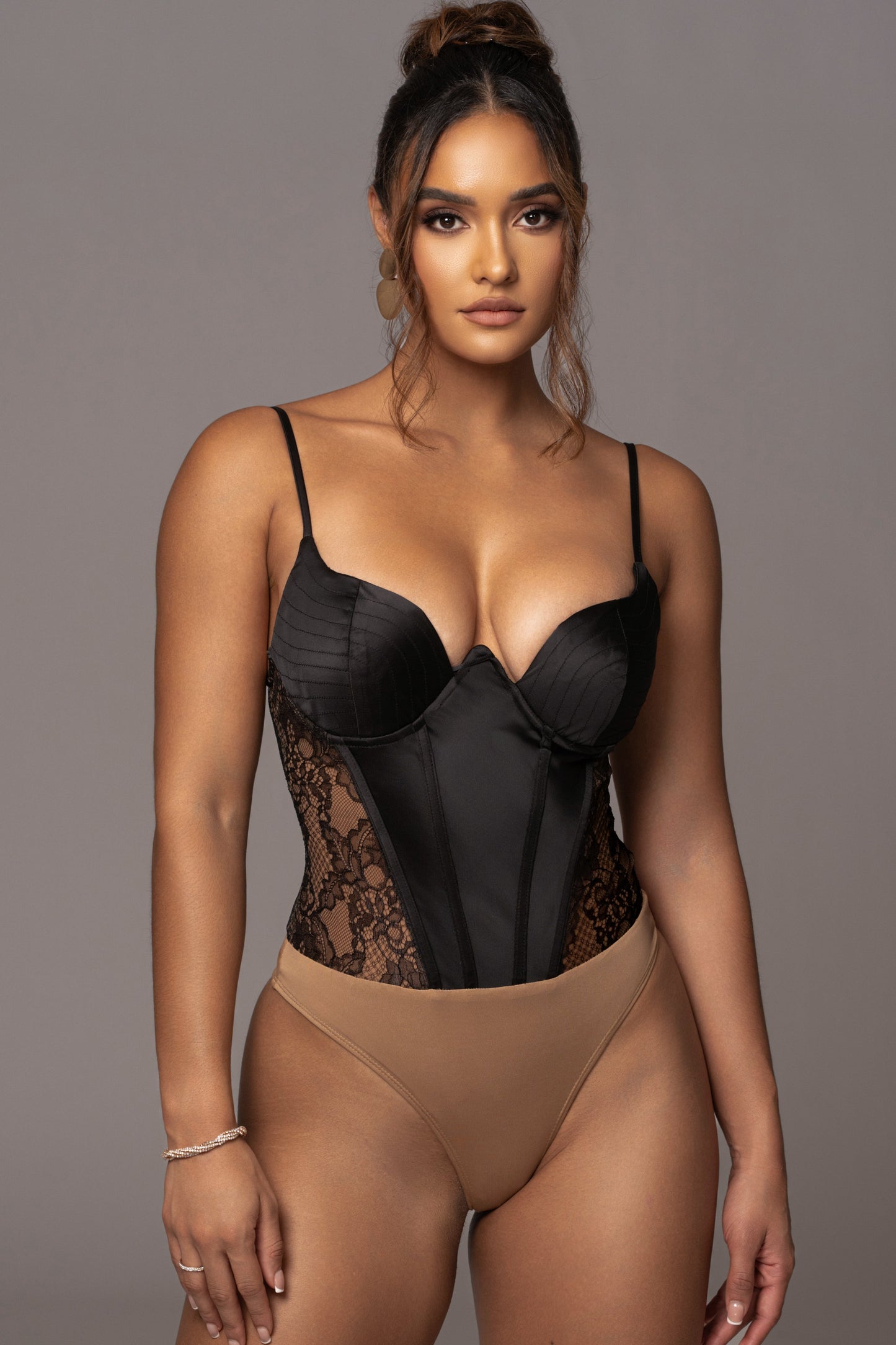 Black Incomparable Lace Bodysuit JLUXLABEL