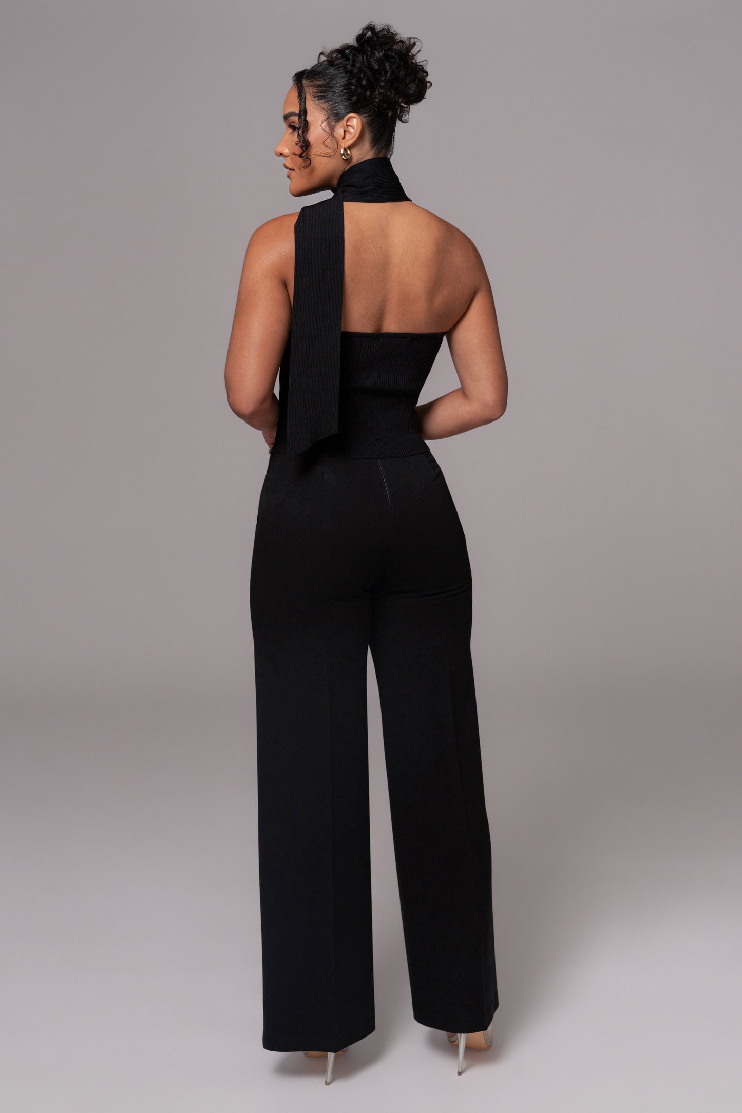 Black Anderson Ribbed Top JLUXLABEL