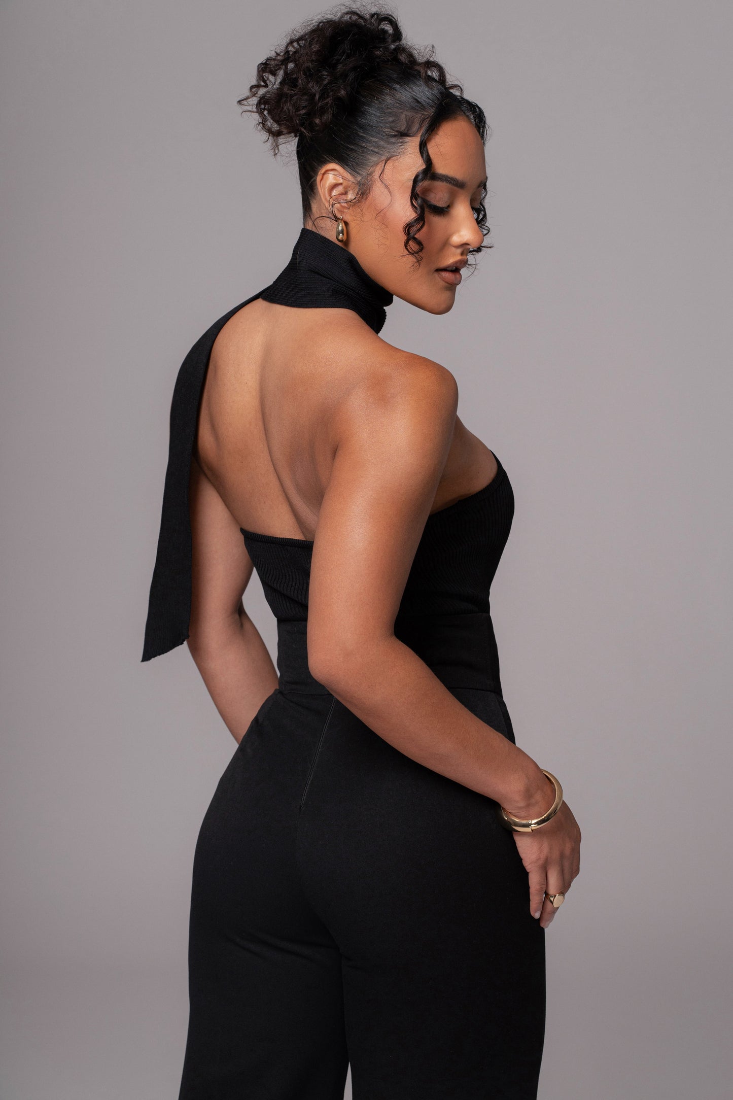 Black Anderson Ribbed Top JLUXLABEL