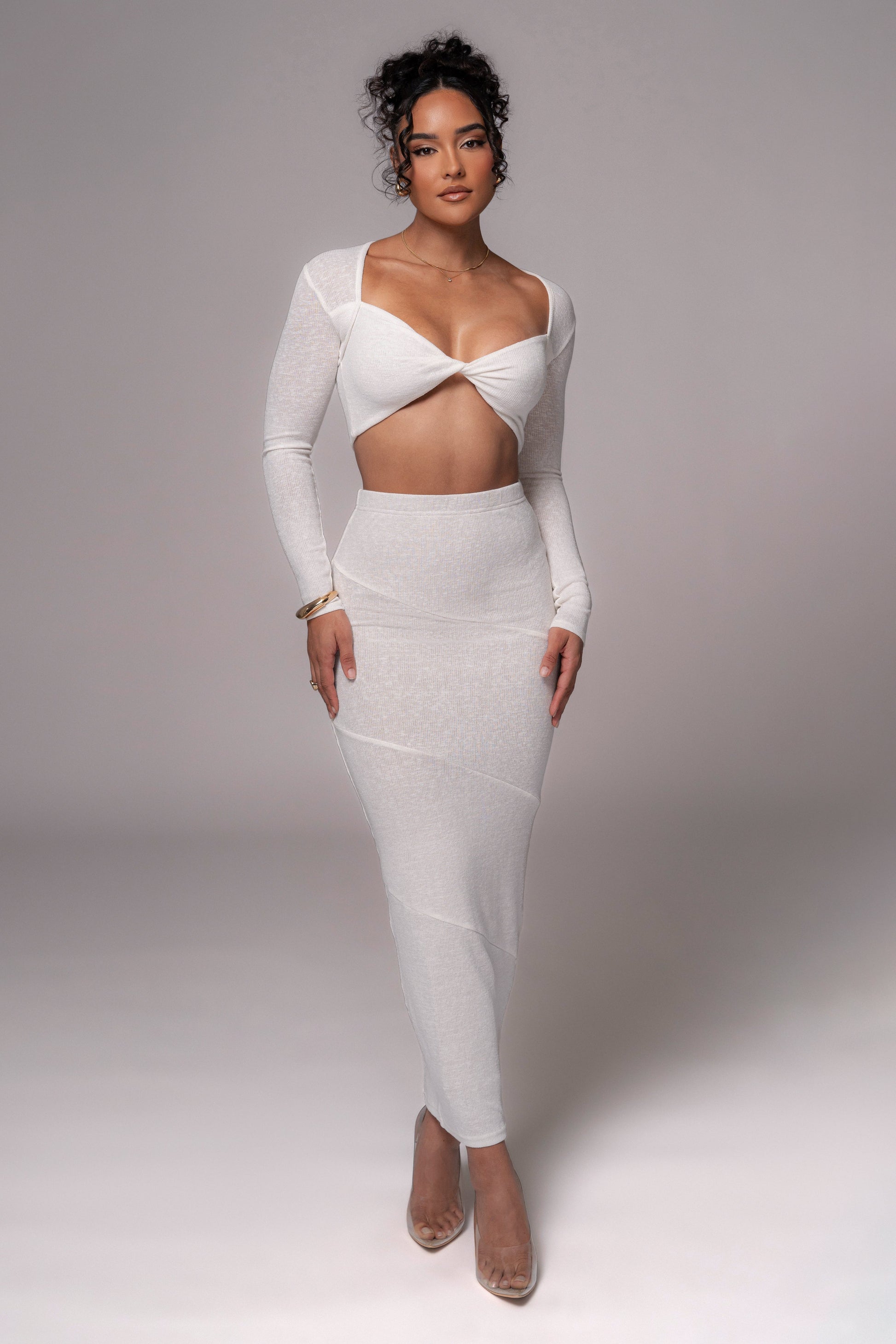 Ivory All About You Skirt Set JLUXLABEL
