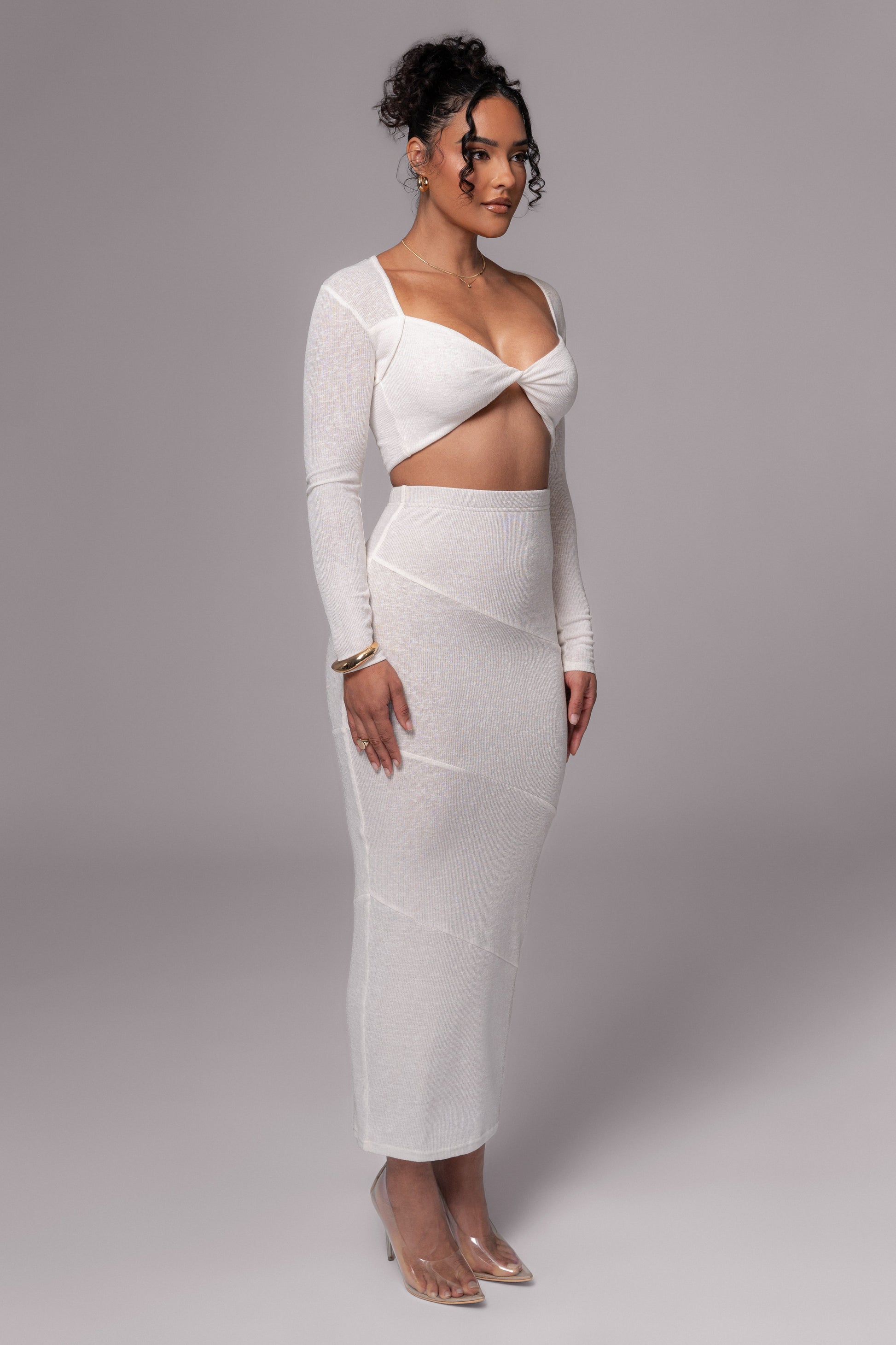 Ivory All About You Skirt Set JLUXLABEL