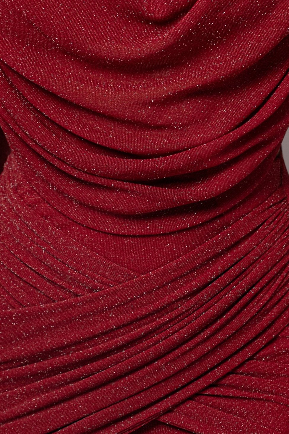 Red Divine Drape Skirt Set JLUXLABEL