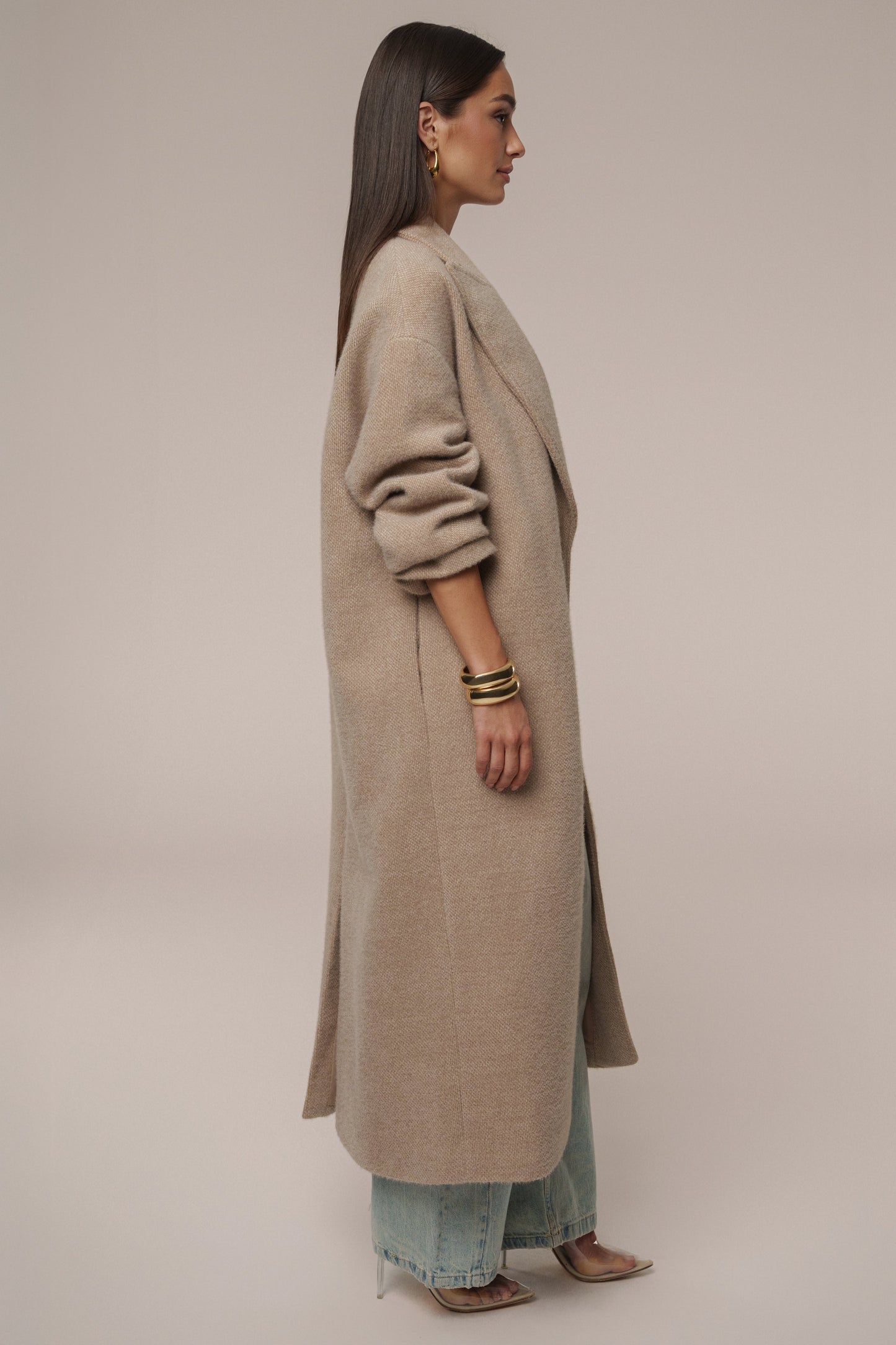 Sand Dion Oversized Coat