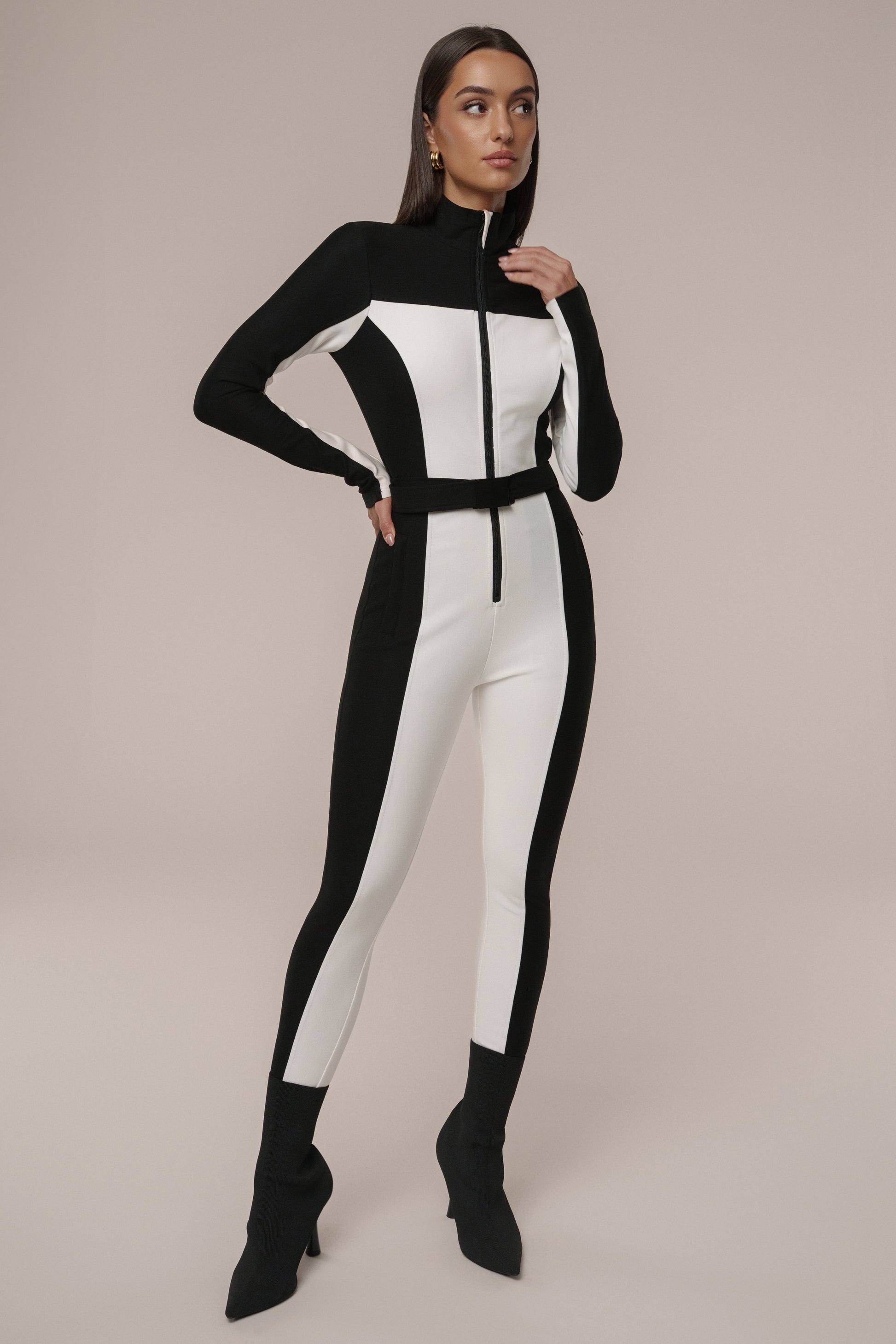 Black Arctic Rush Ski Suit JLUXLABEL