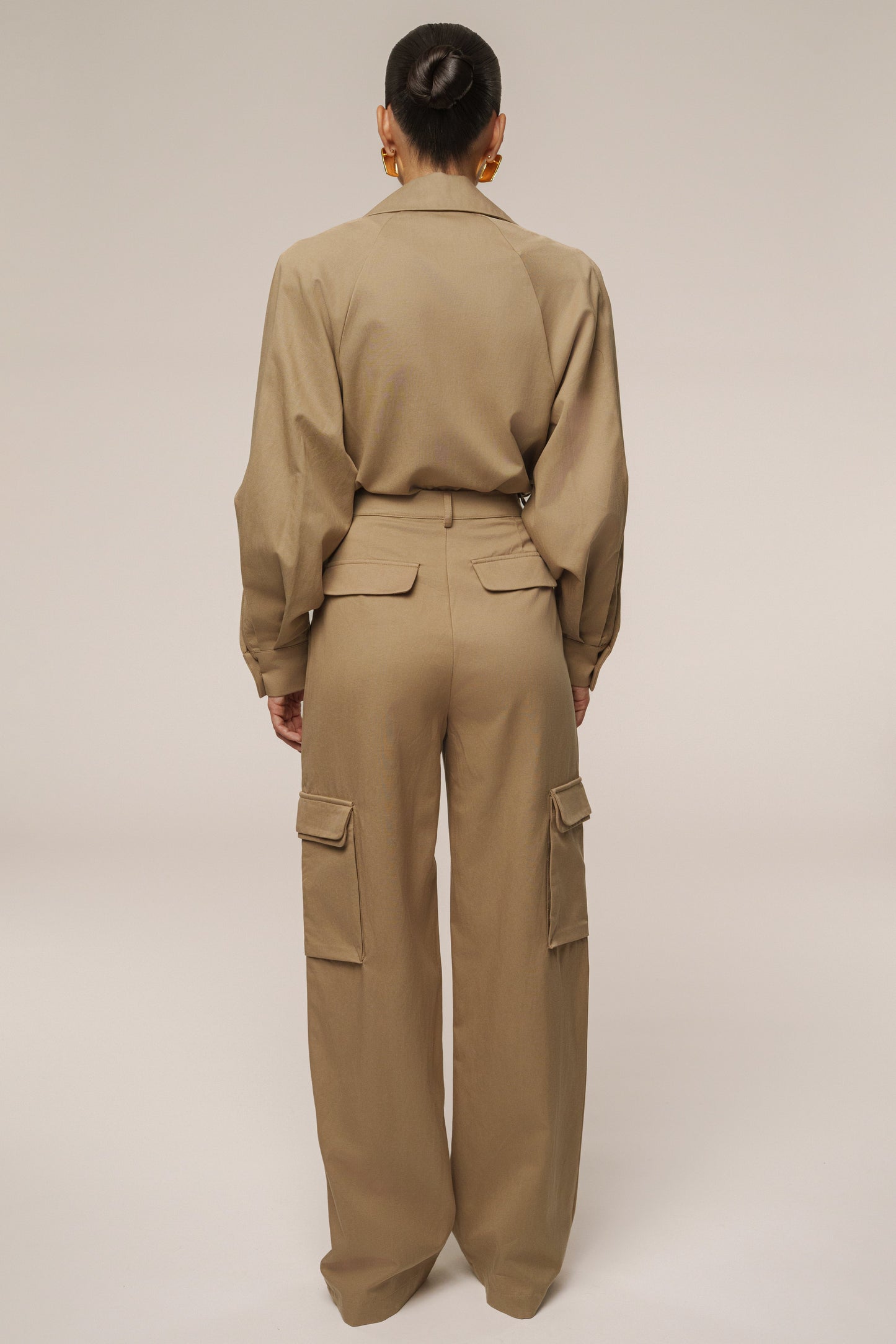 Tan Structure Theory Bodysuit JLUXLABEL