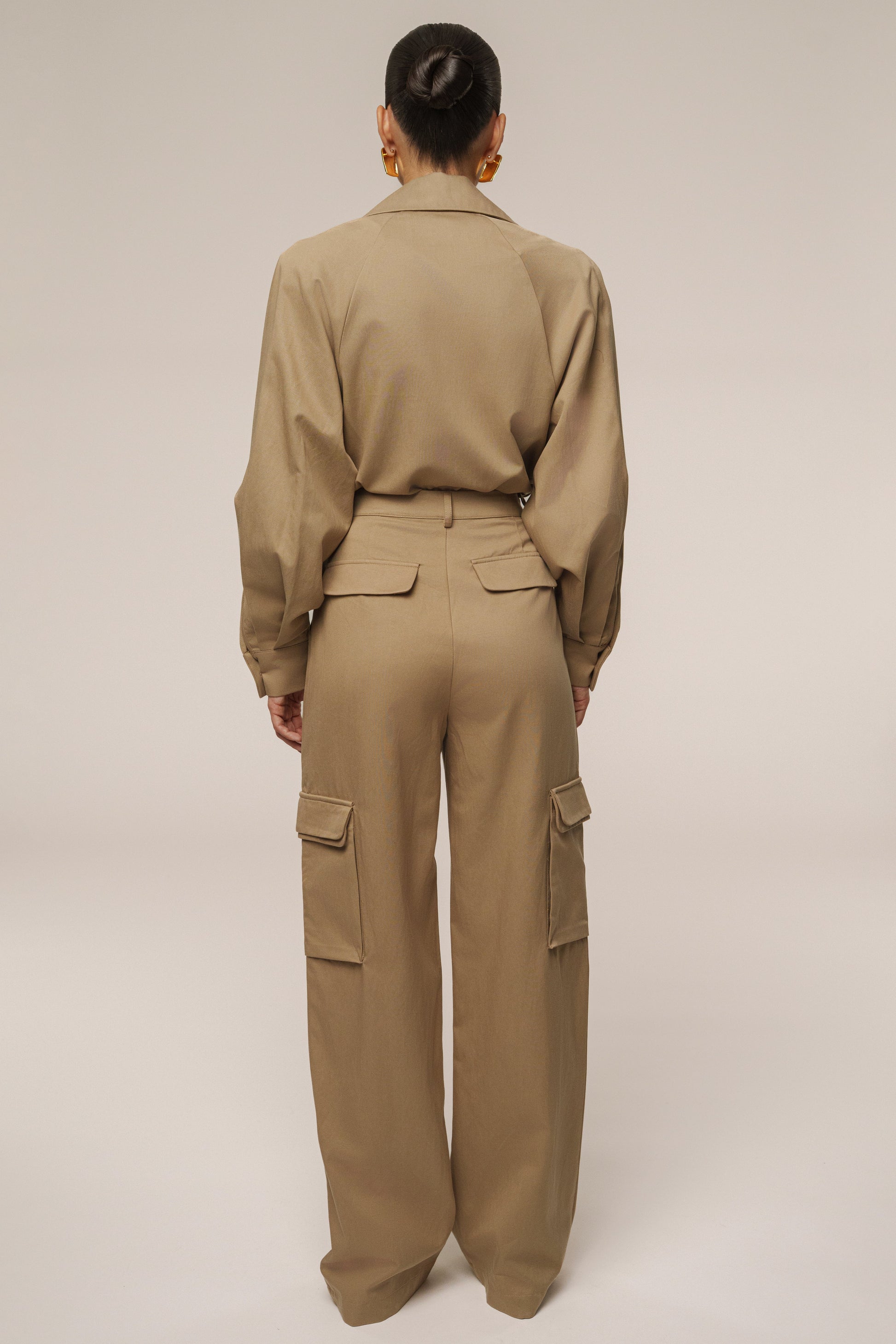 Tan Structure Theory Bodysuit JLUXLABEL