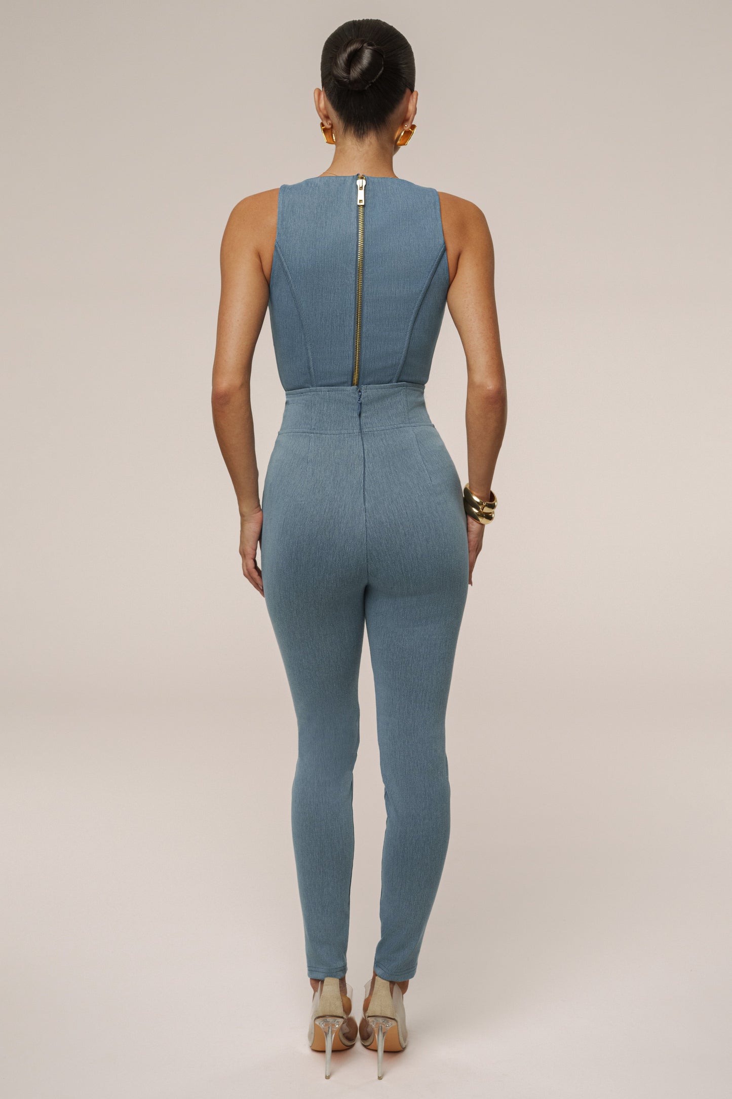 Medium Wash Denim Sierra Corset NEWFASHIONEDGE