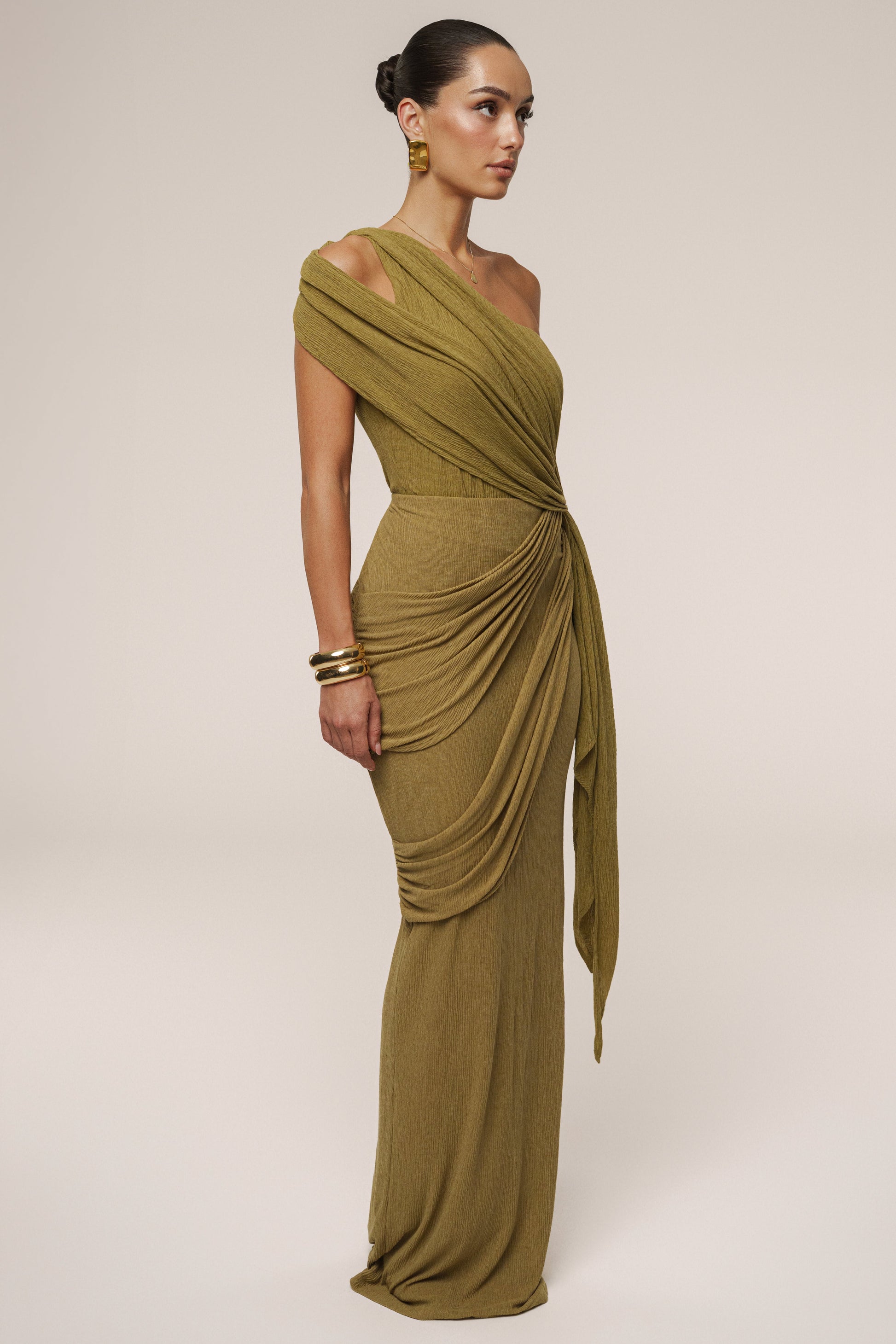 Moss Lovina Drape Bodysuit JLUXLABEL