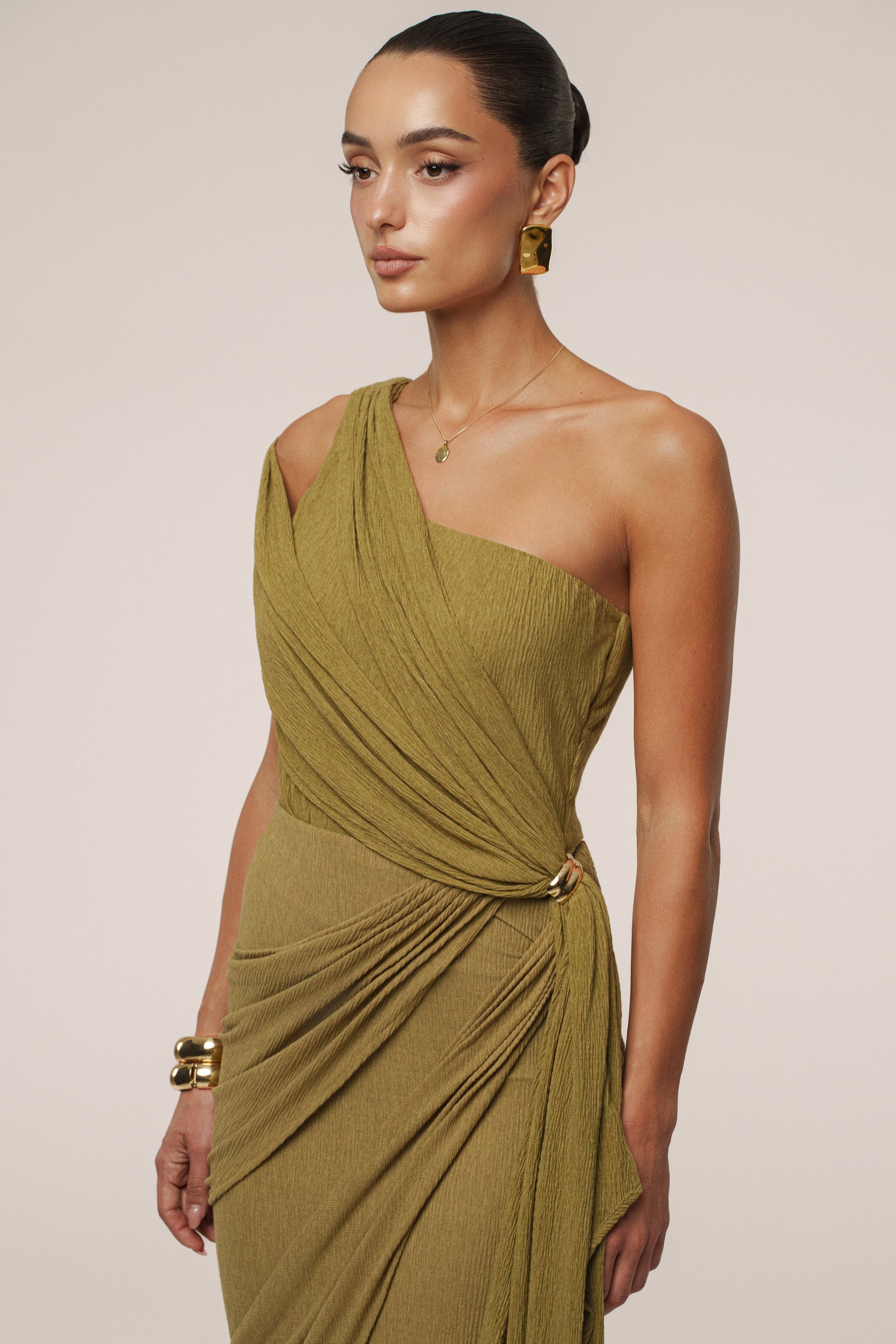 Moss Lovina Drape Bodysuit JLUXLABEL