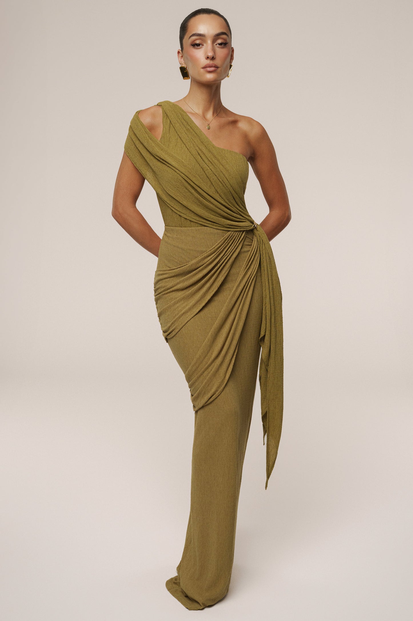 Moss Lovina Drape Bodysuit JLUXLABEL