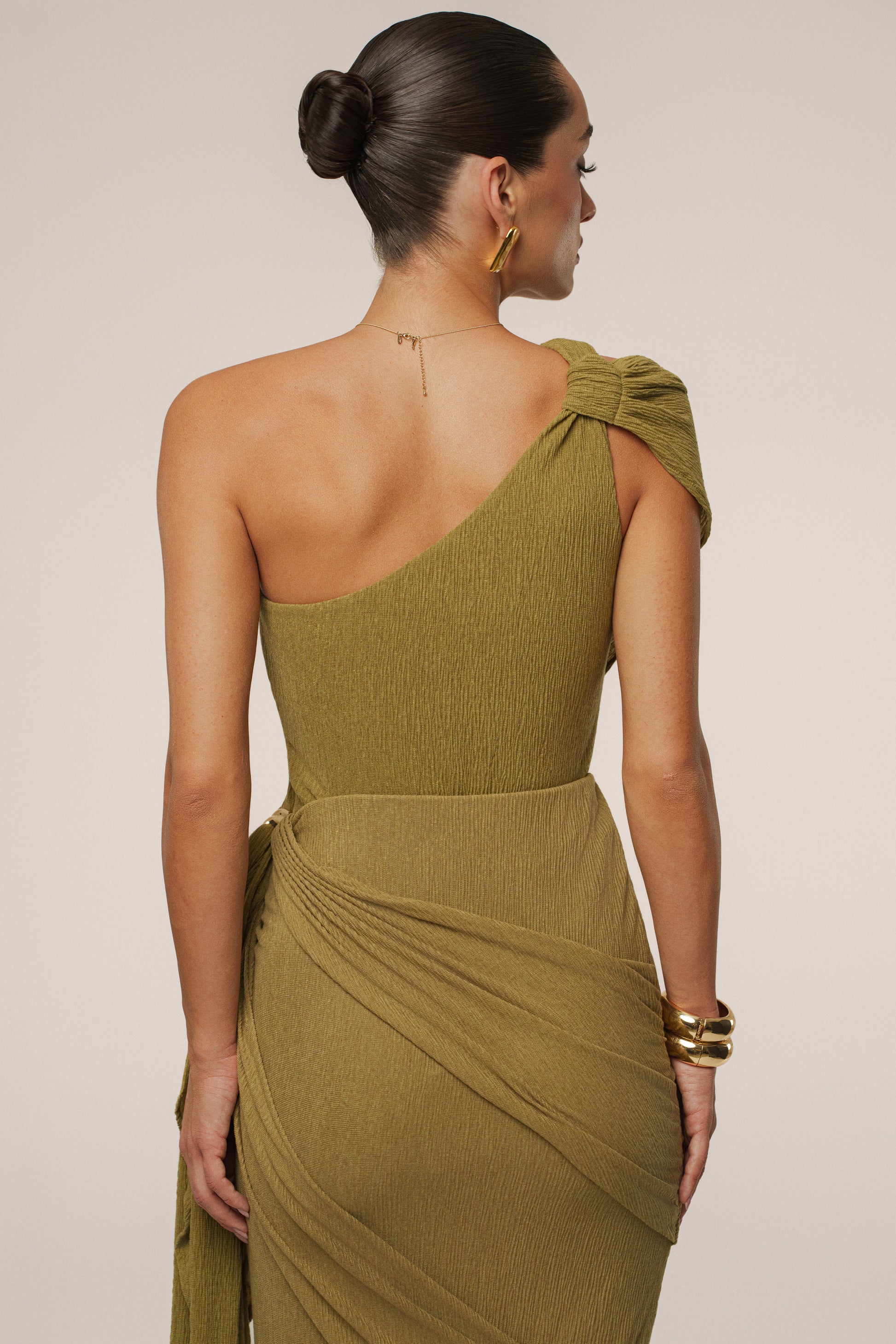 Moss Lovina Drape Bodysuit JLUXLABEL