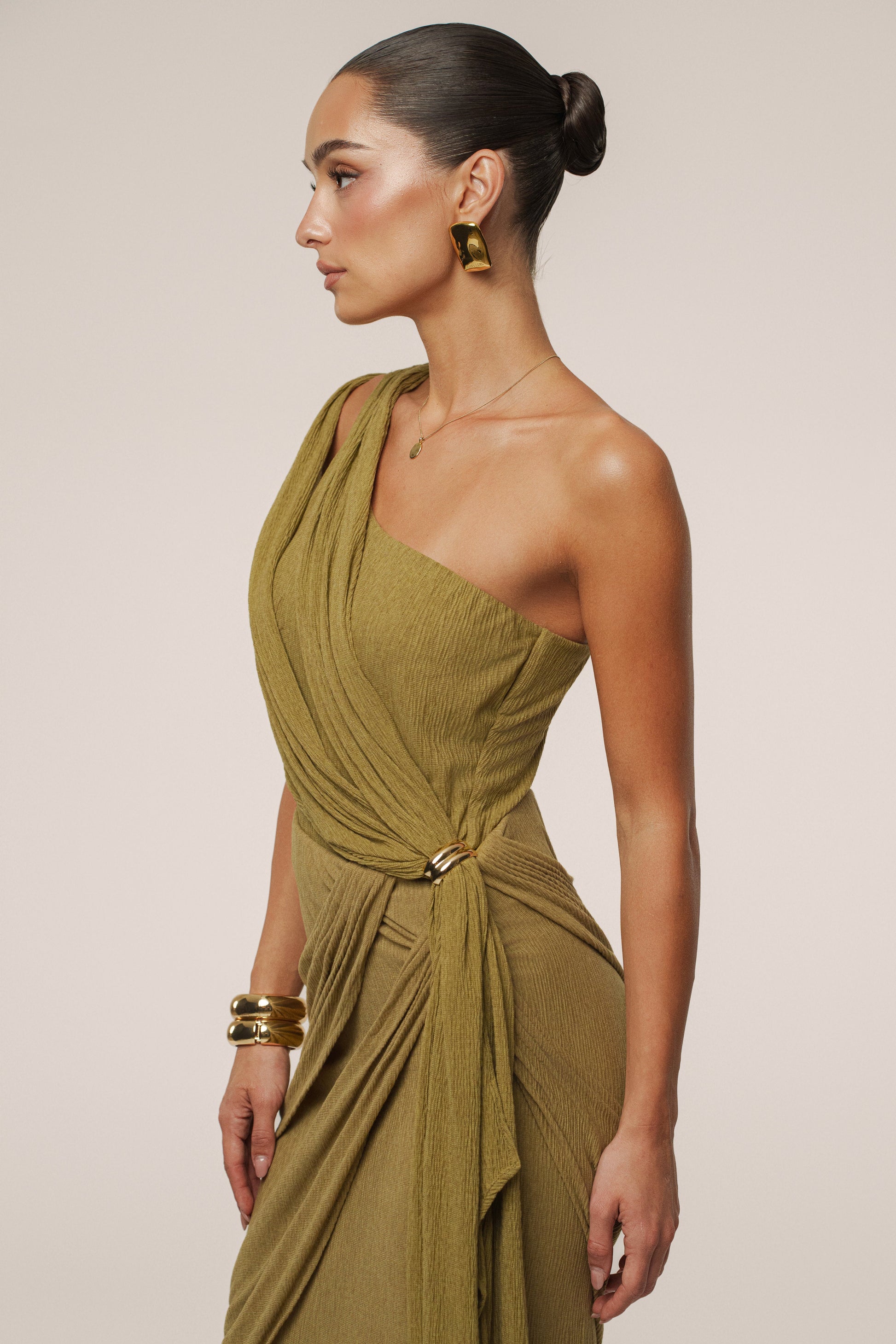 Moss Lovina Drape Bodysuit JLUXLABEL
