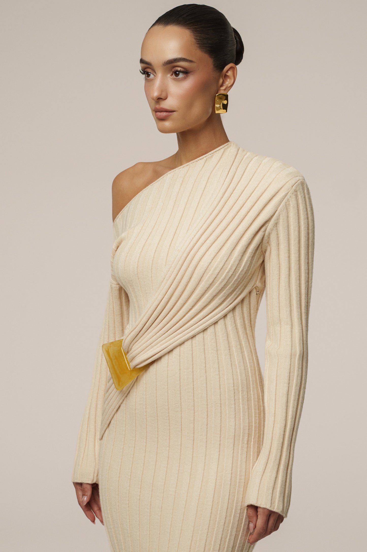 Ivory Auttomn Maxi Dress JLUXLABEL