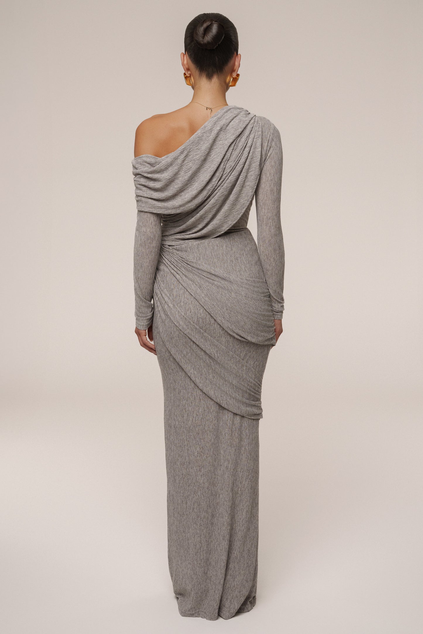 Grey Paradise Hills Maxi Skirt JLUXLABEL