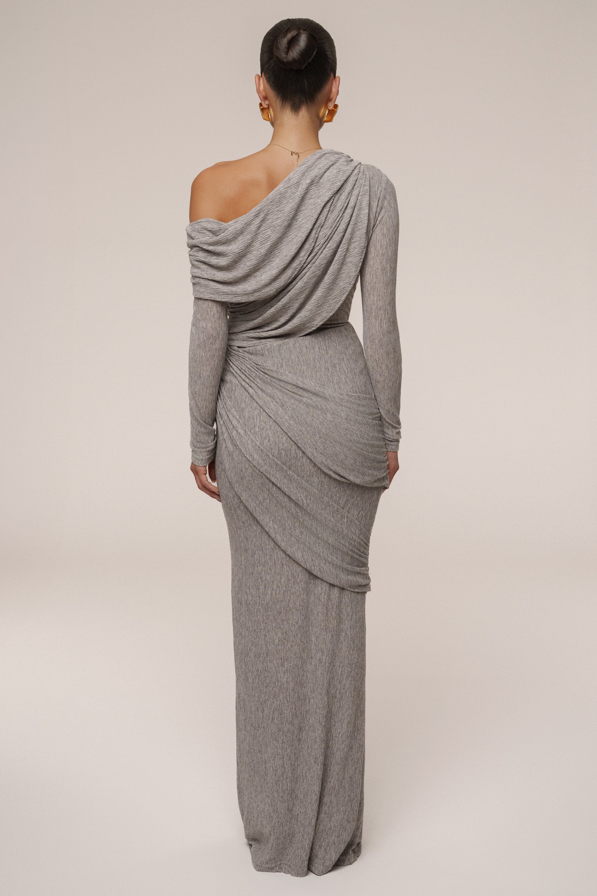 Grey Paradise Hills Maxi Skirt JLUXLABEL