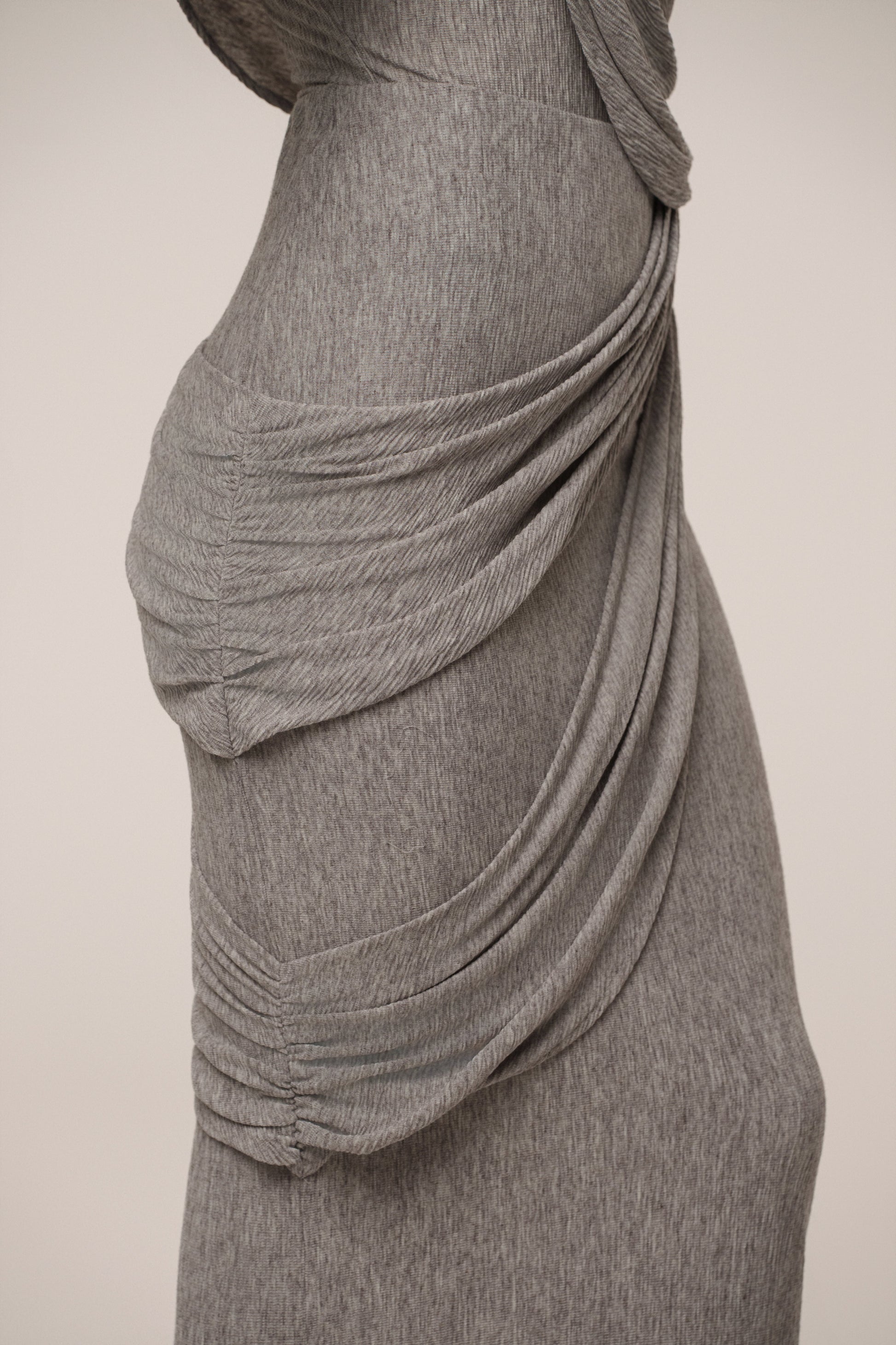 Grey Paradise Hills Maxi Skirt JLUXLABEL