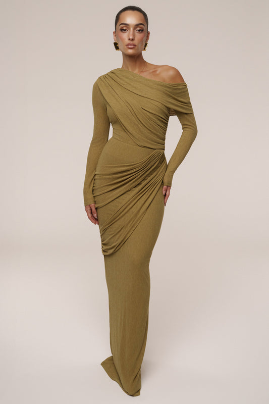 Moss Paradise Hills Maxi Skirt JLUXLABEL