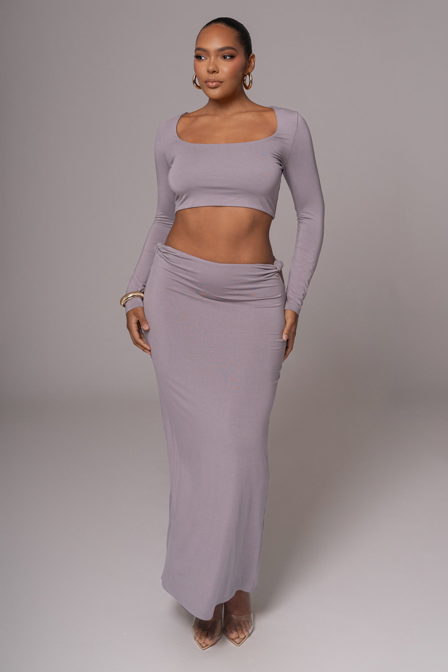 Grey Geneva Skirt Set JLUXLABEL