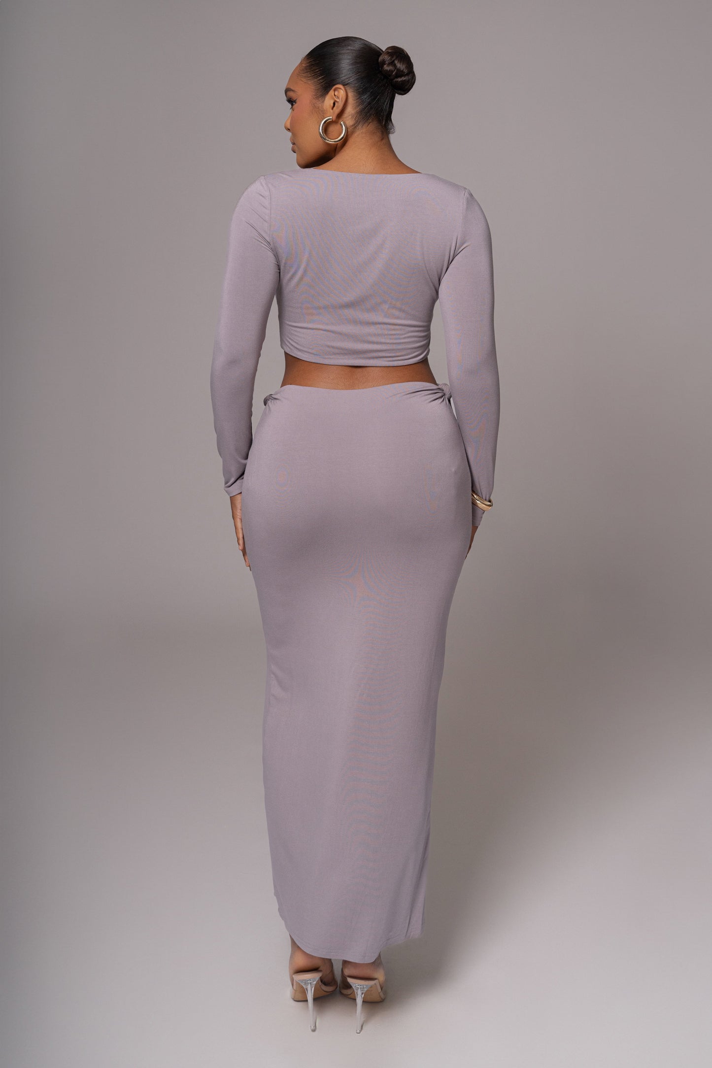 Grey Geneva Skirt Set JLUXLABEL