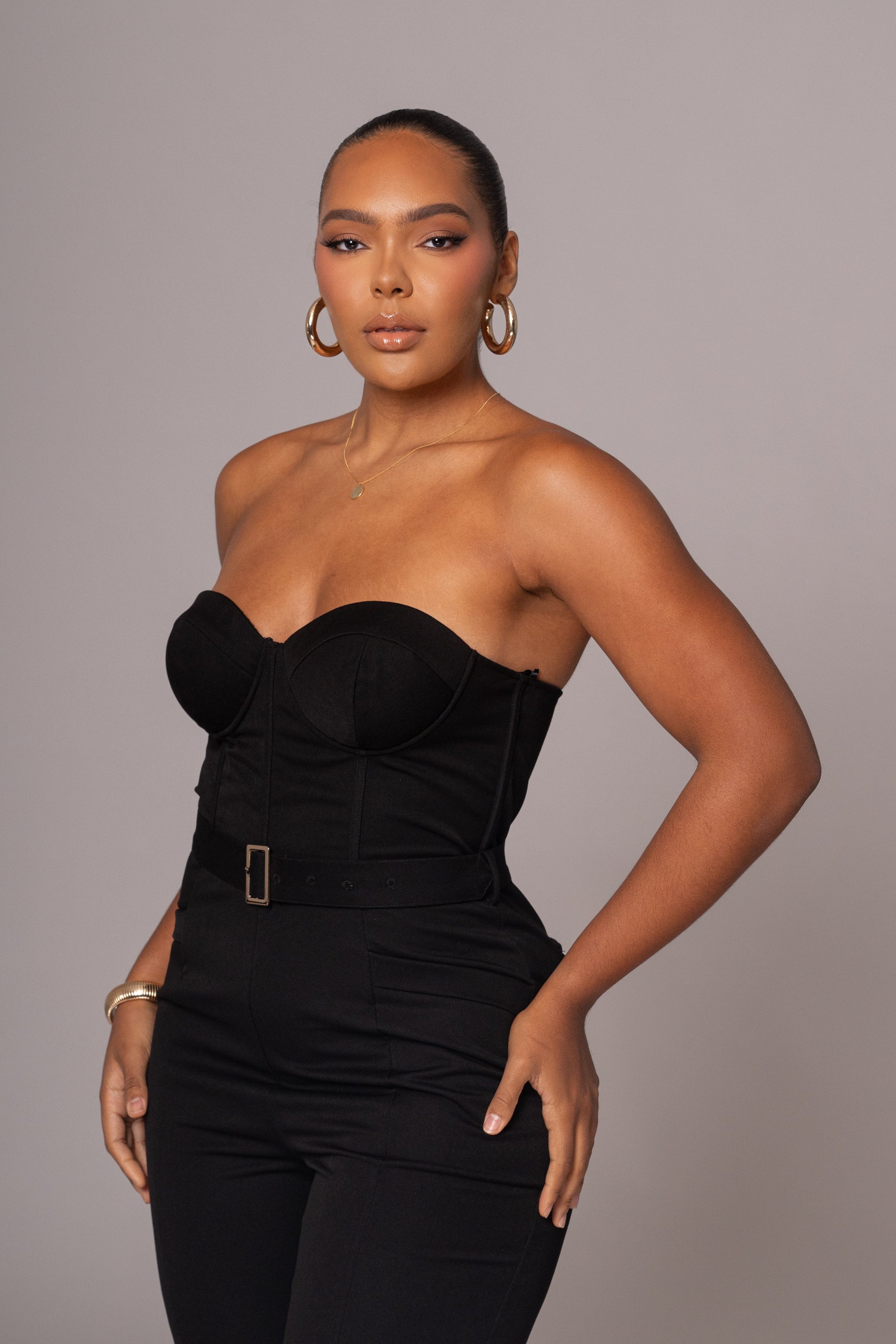Black Sweetheart Aroma Jumpsuit JLUXLABEL