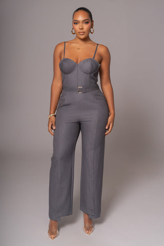 Grey Sweetheart Aroma Jumpsuit JLUXLABEL