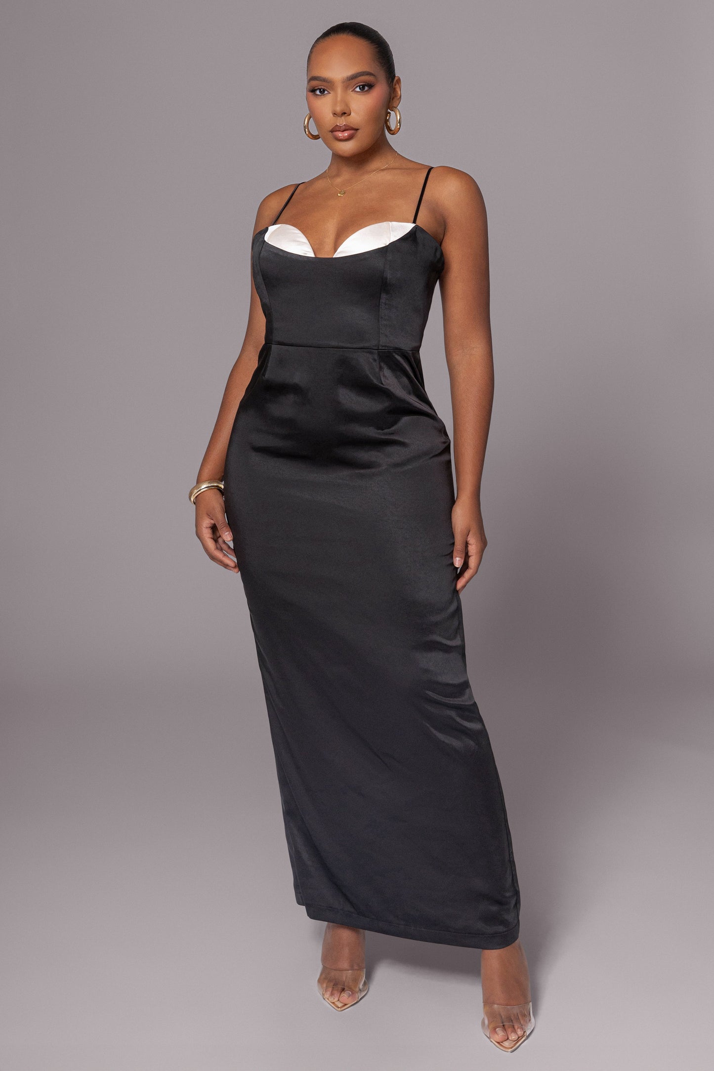 Black Moment In Time Maxi Dress JLUXLABEL